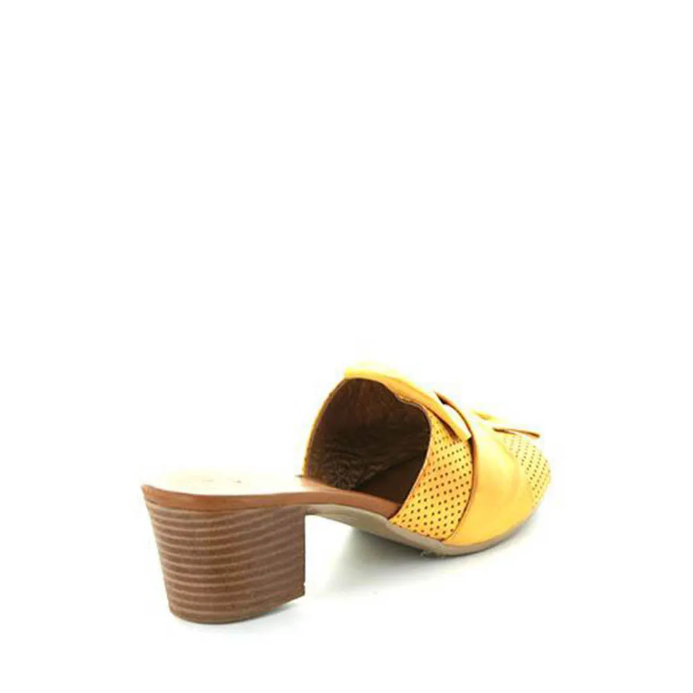 Molded Footbed Cushioned heel LE SANSA LISMORE MUSTARD
