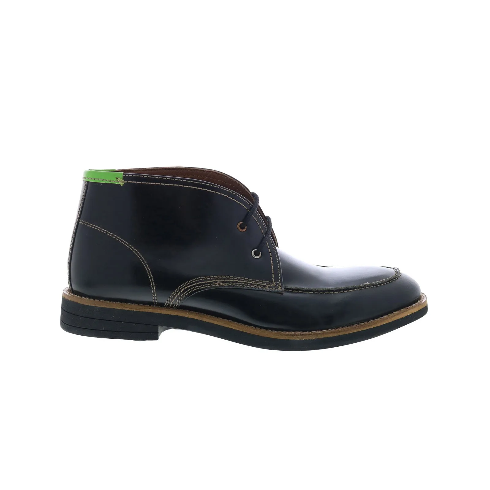 Cold-resistant Testosterone Play By Play T11510 Mens Black Leather Lace Up Chukkas Boots