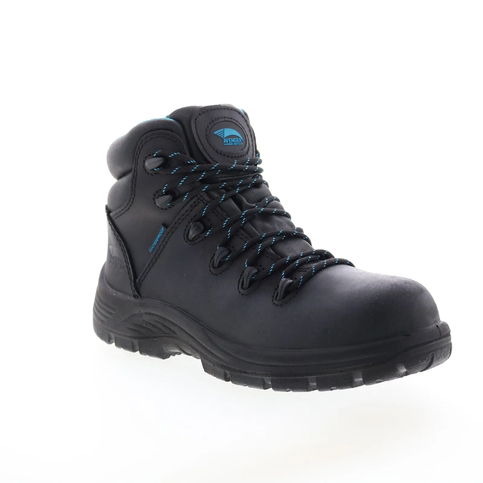 Avenger Framer Electrical Hazard WP A7673 Womens Black Leather Work Boots Neutral Finish Slim Profile
