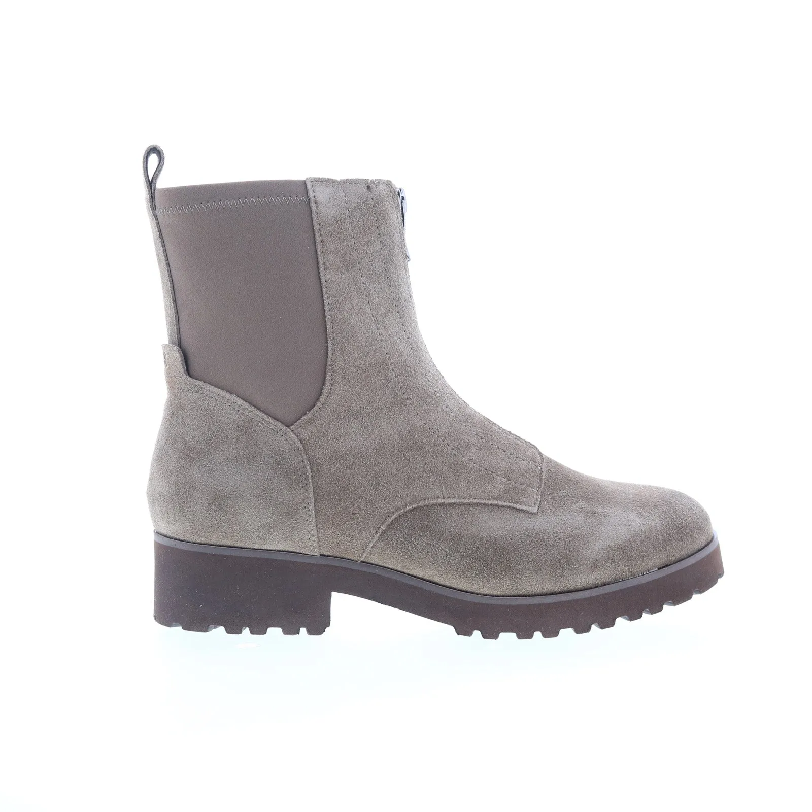 Breathable Sole Easy Spirit Willet SEWILLET Womens Gray Wide Suede Casual Dress Boots
