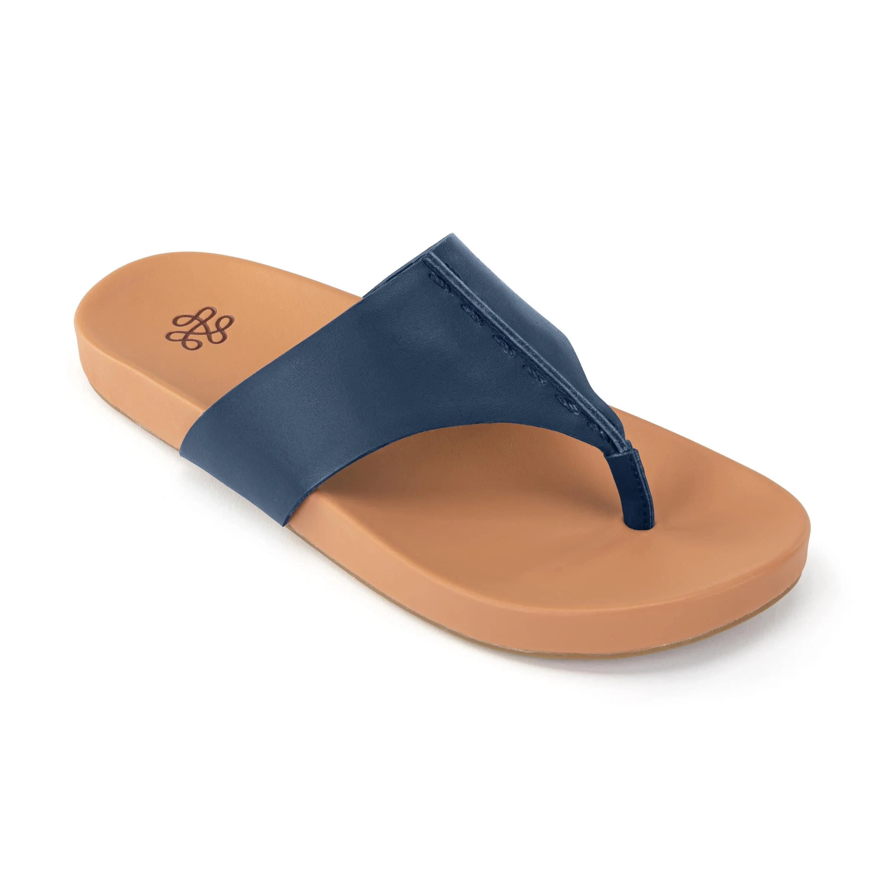 Everly Sandal - Leather - Indigo Easy Wear