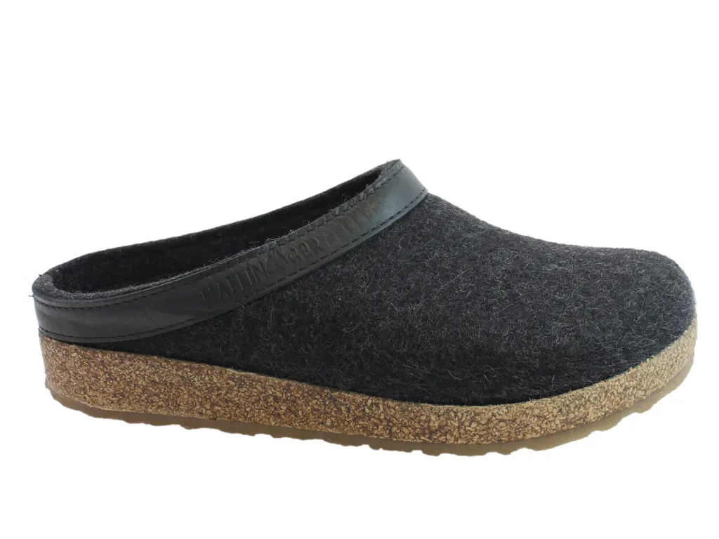 Cold Safe Comfort Bend Haflinger Clogs Grizzly Torben Graphite