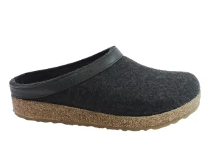 Cold Safe Comfort Bend Haflinger Clogs Grizzly Torben Graphite