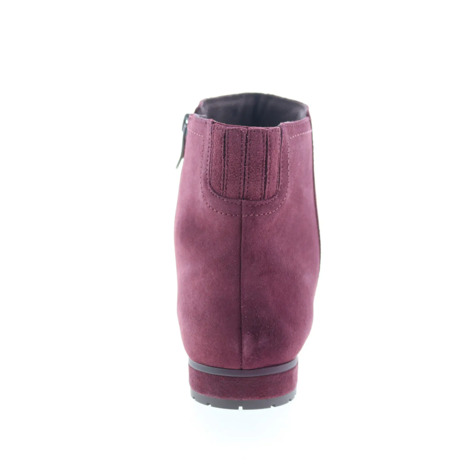 Solid Stitching Workplace Use Easy Spirit Nevi SENEVI Womens Red Wide Suede Casual Dress Boots