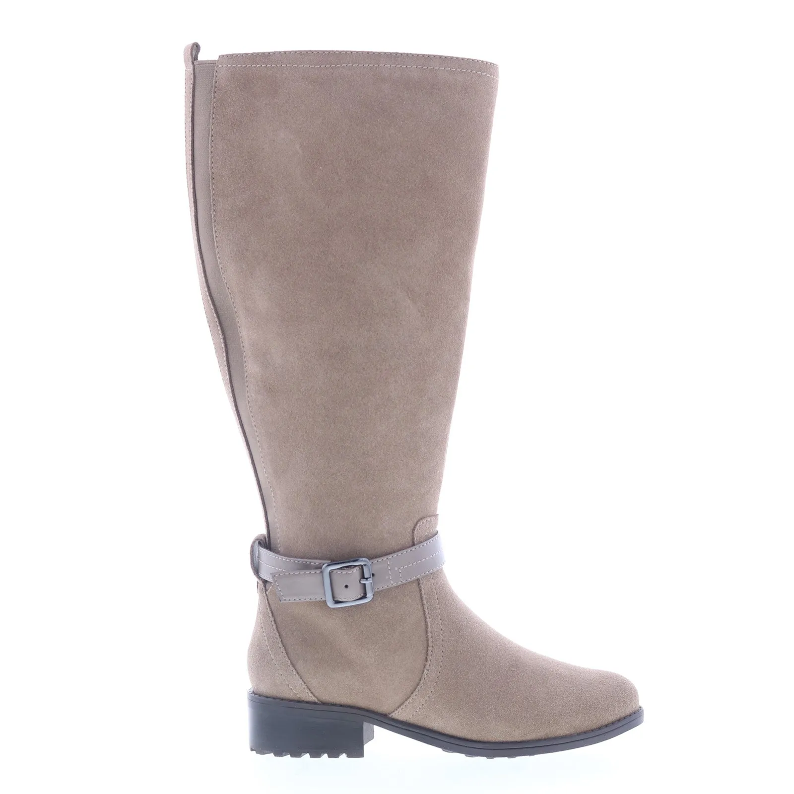 Easy Spirit Reverie-Wc SEREVERIE-WC Womens Brown Wide Suede Casual Dress Boots Anti-slip