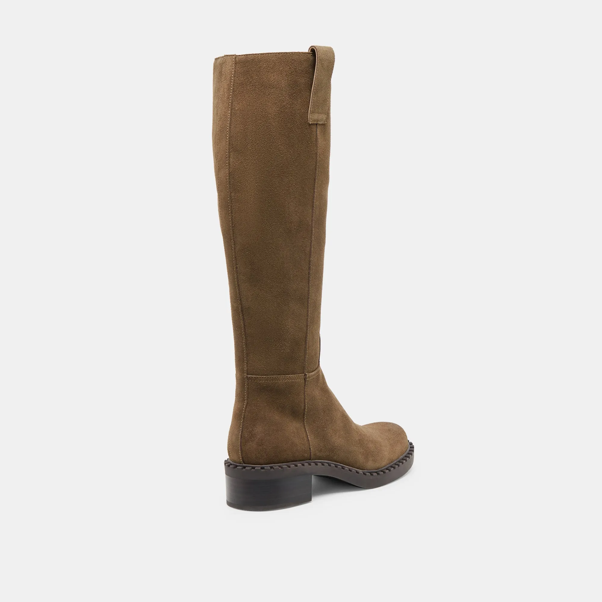 GLORY H2O WIDE CALF BOOTS OLIVE SUEDE Fashionable Utility Urban Trail