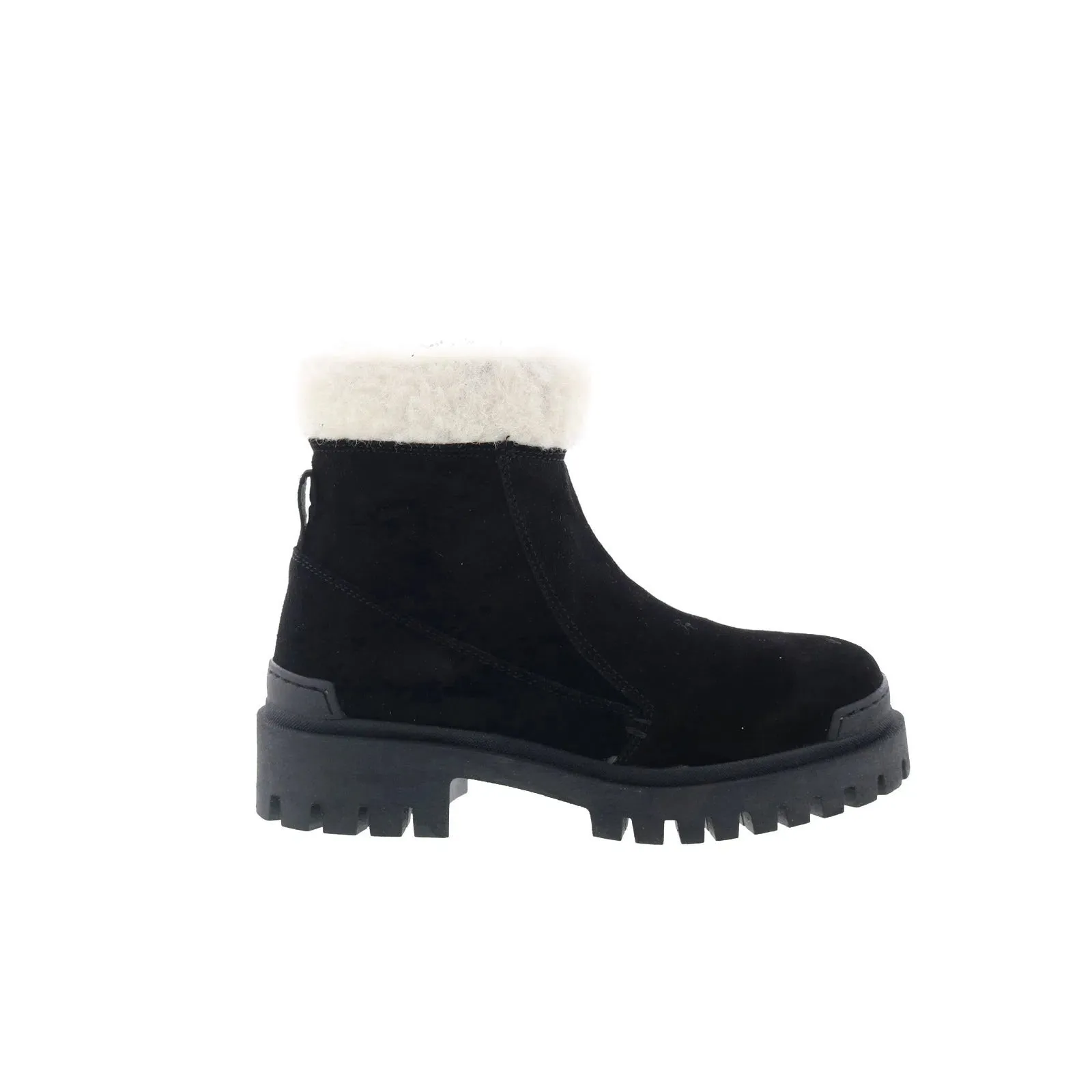 Earth Tones Stability Base Miz Mooz Hessy Womens Black Suede Zipper Casual Dress Boots