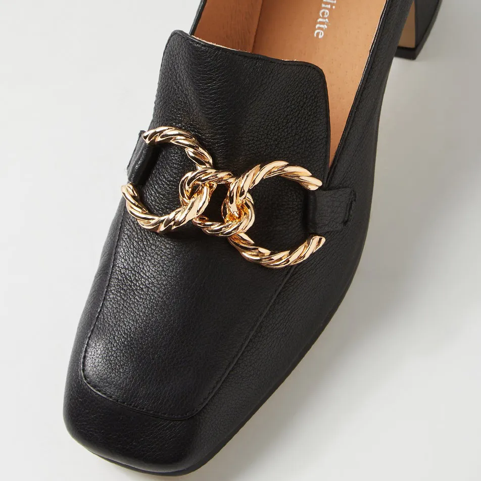 DJANGO & JULIETTE KEEFE BLACK LEATHER Fall Mood Step Bold