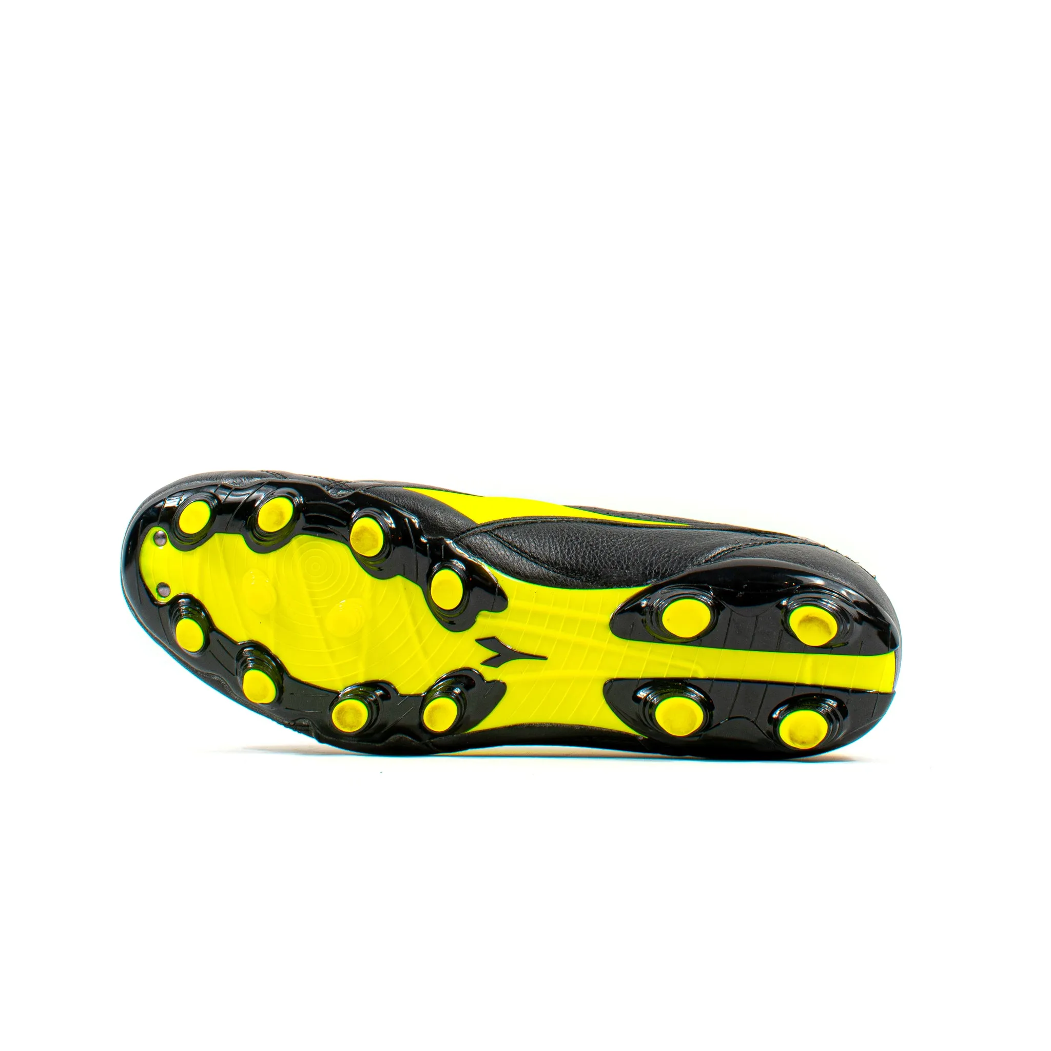 Diadora Brasil K Plus MG14 Black Yellow FG office pumps
