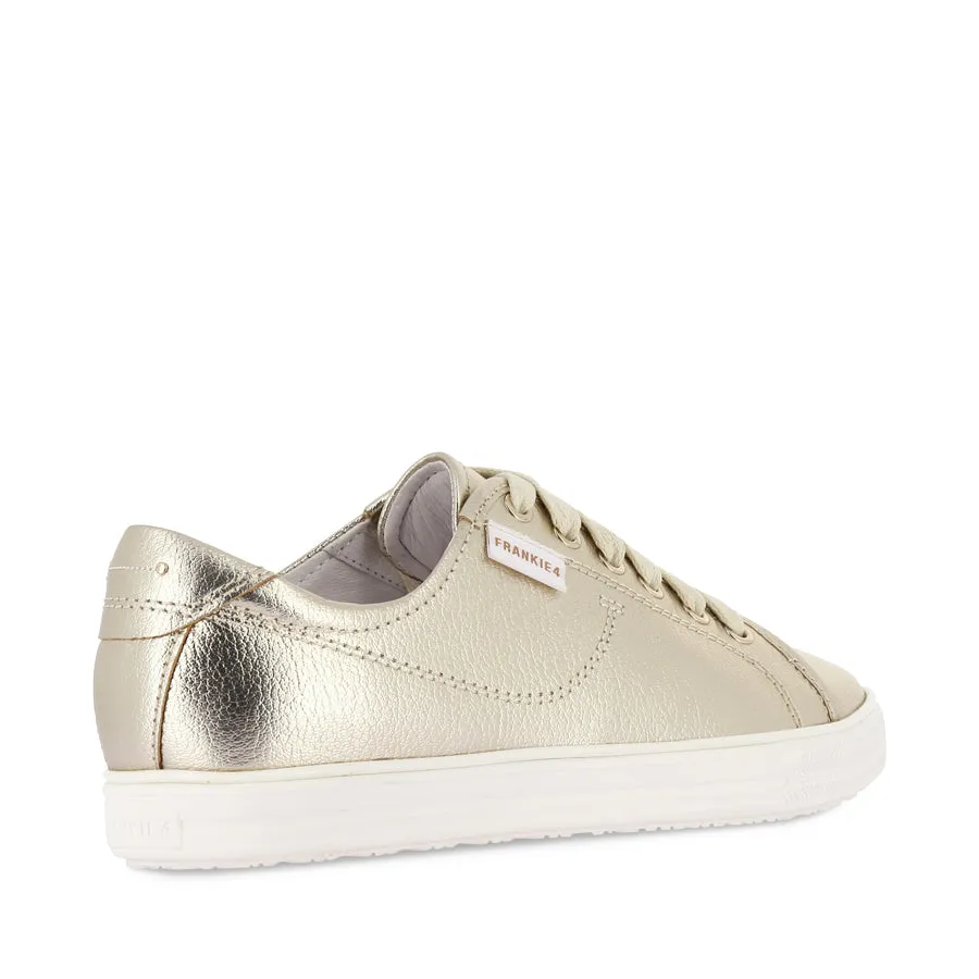 NAT III - GOLD TUMBLED LEATHER home slippers