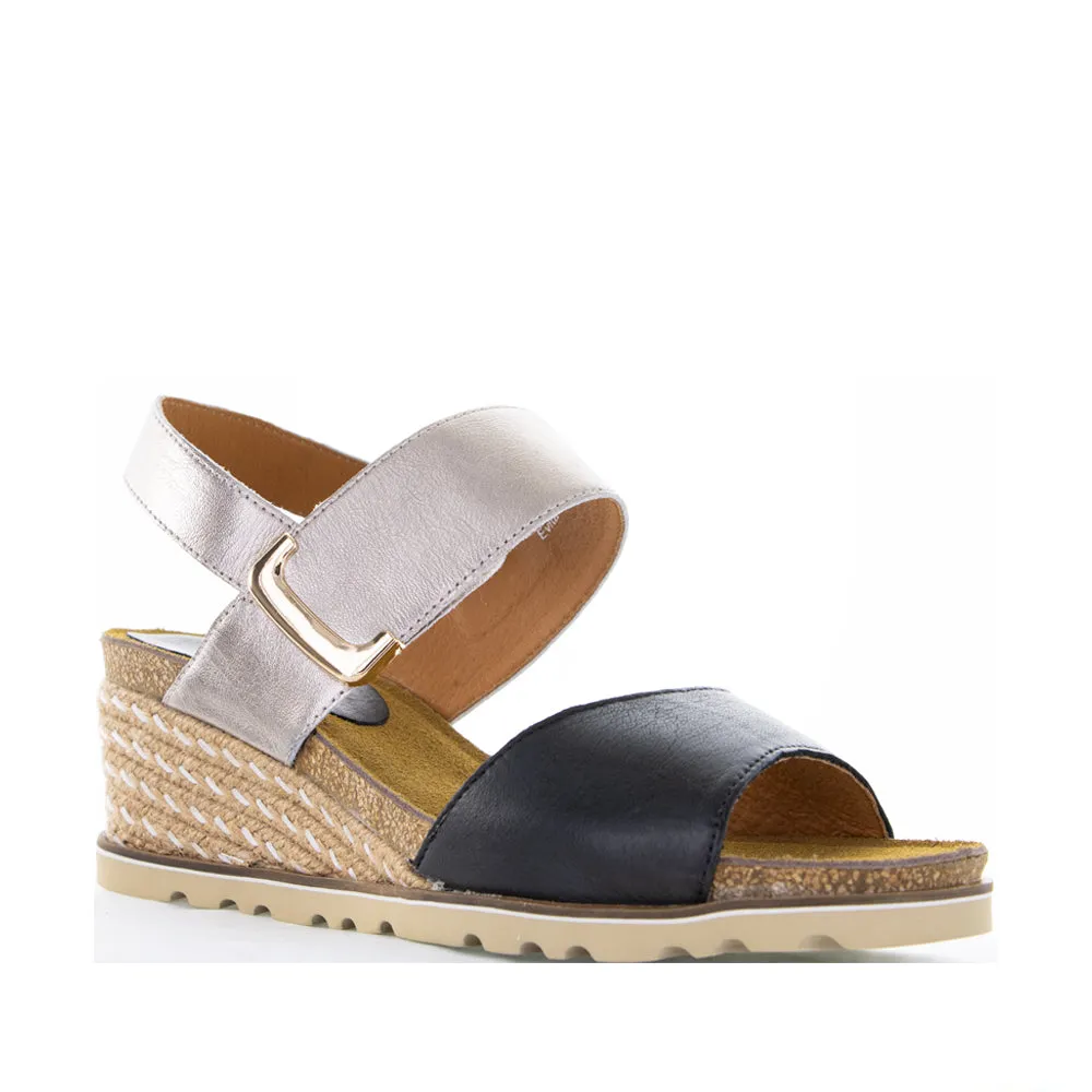 Fashion Edge LE SANSA EVITA BLACK CHAMPAGNE