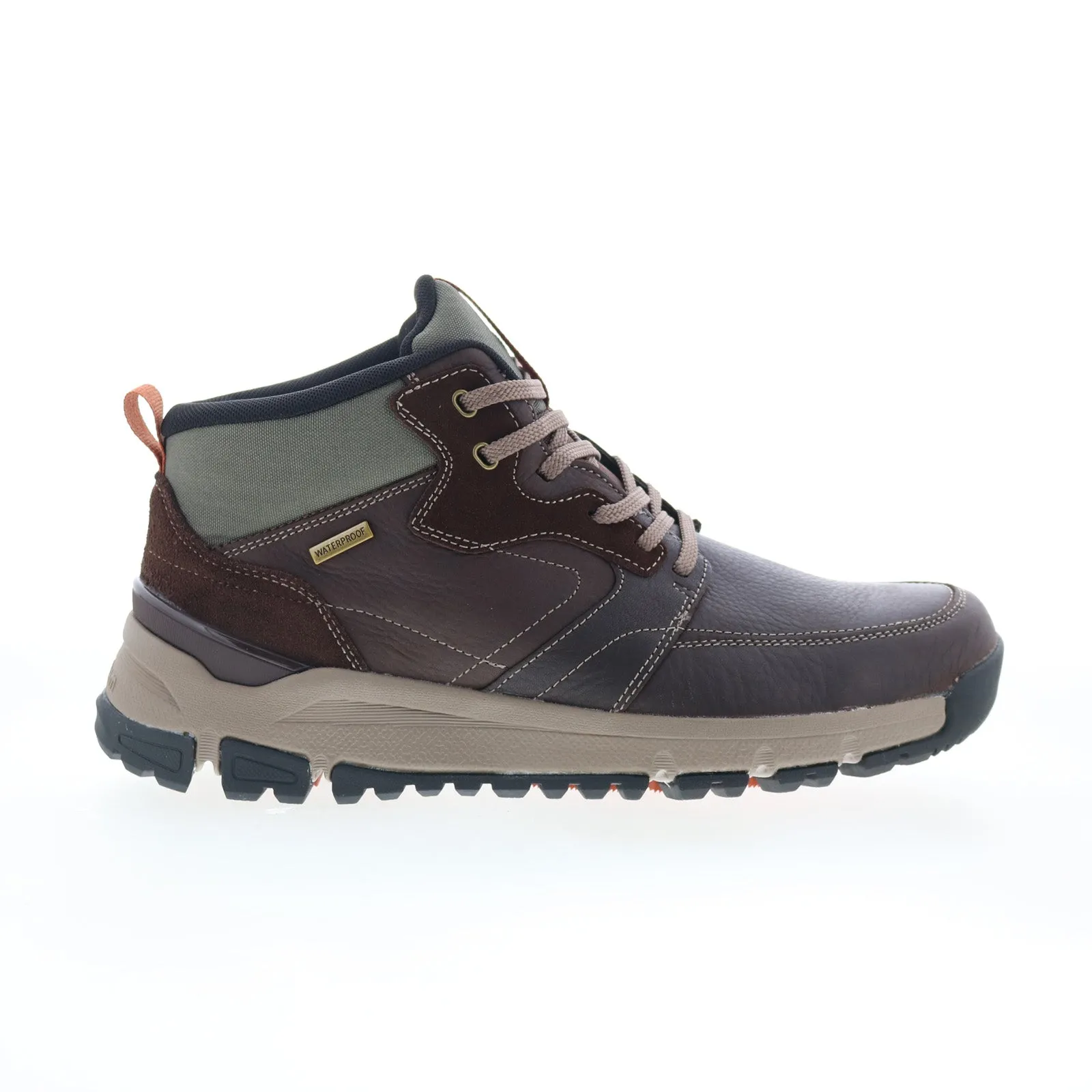 Lightweight urban commuting Dunham Glastonbury Mid Waterproof CI6247 Mens Brown Casual Dress Boots