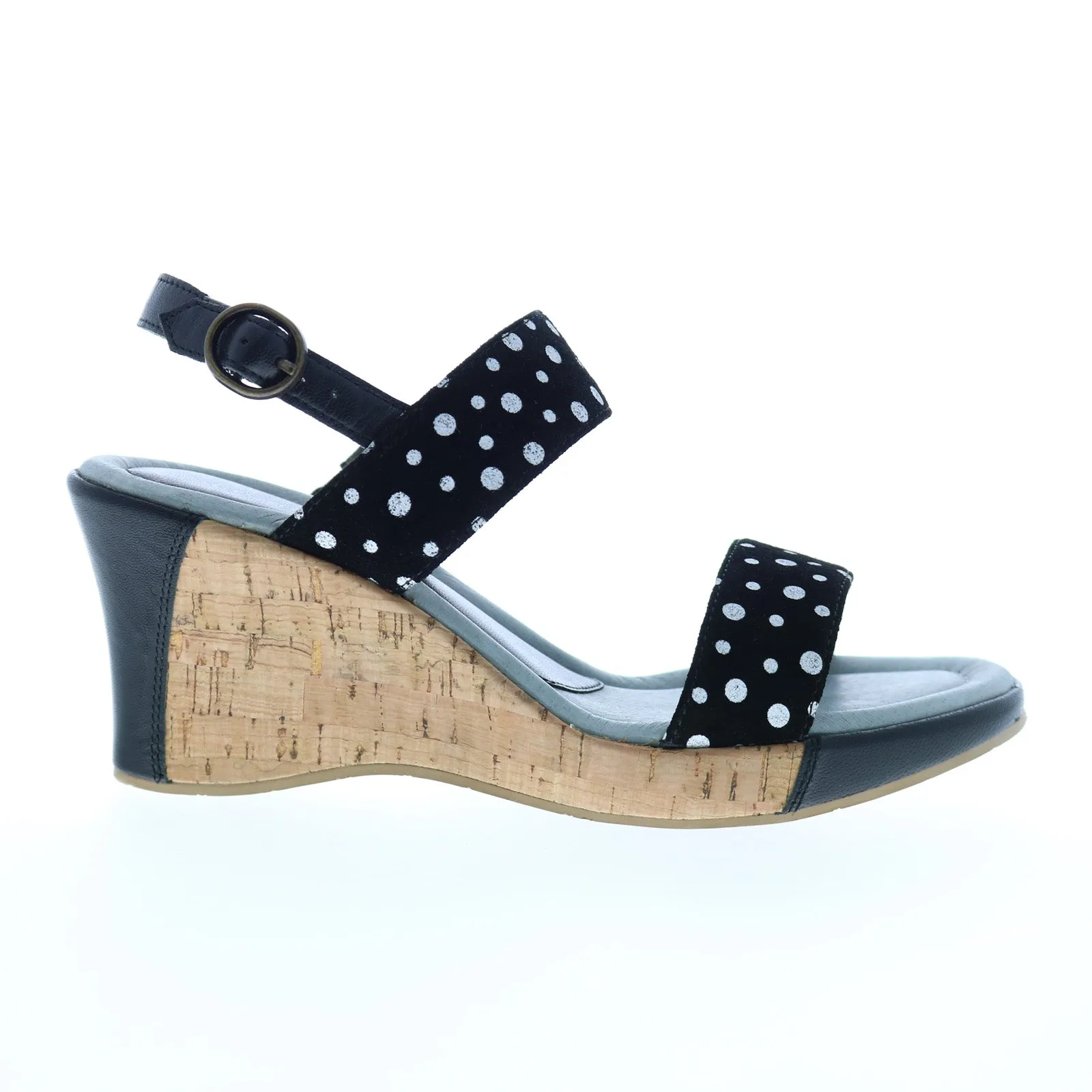 Smart High Heels Adjustable Heel Sandals David Tate Rome Womens Black Narrow Leather Hook & Loop Wedges Heels Shoes