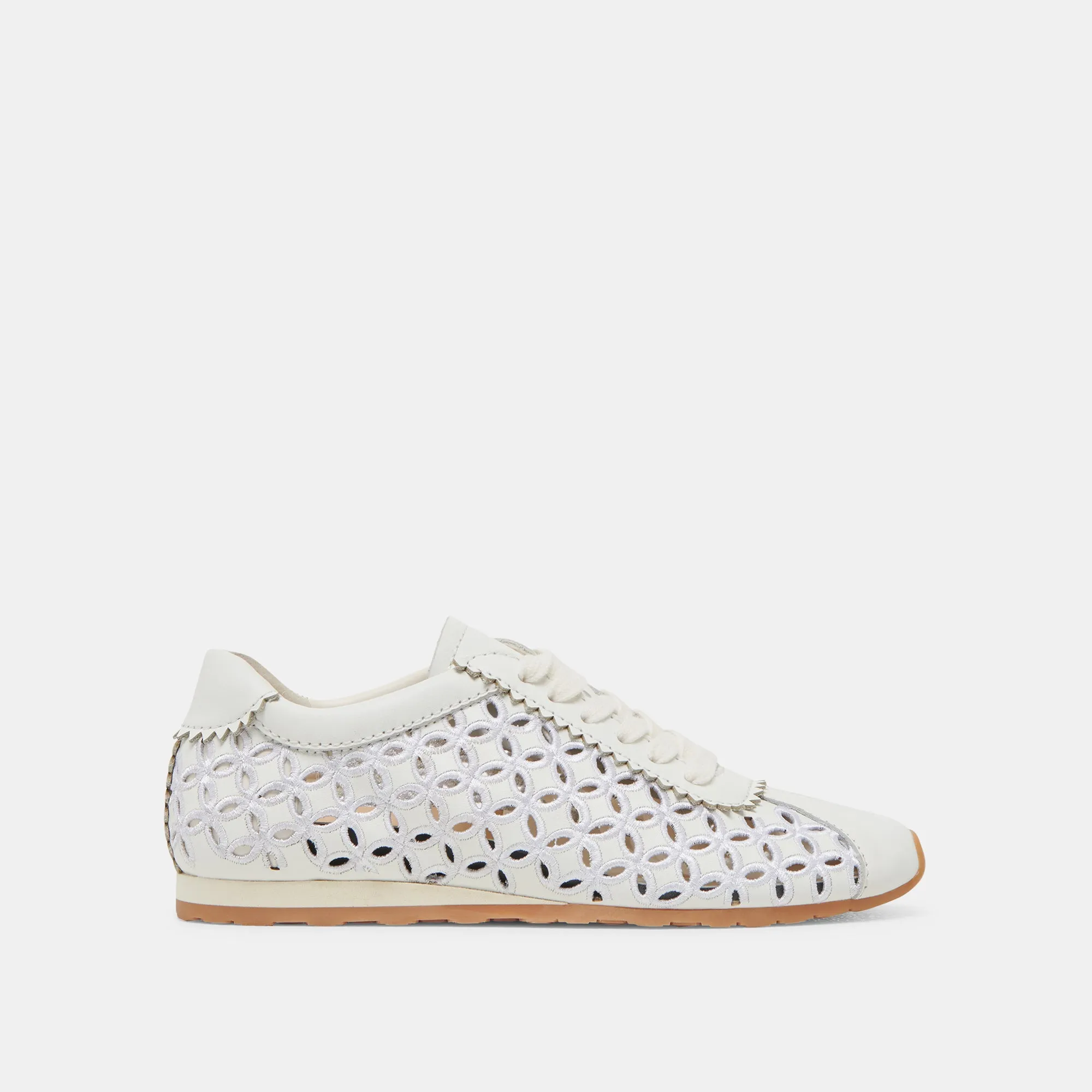 DANIE EYELET PERF SNEAKERS TRUE WHITE LEATHER Agility Focus