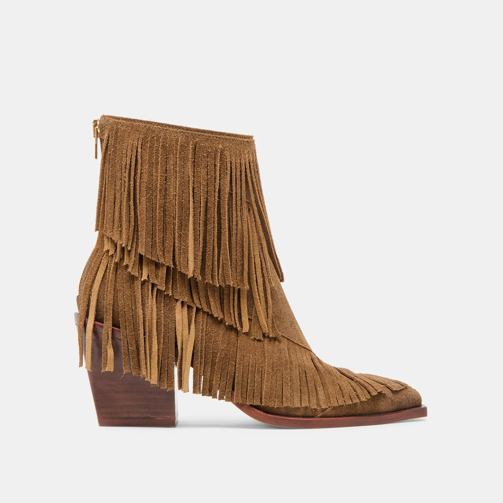 TOREY BOOTIES CHESTNUT SUEDE Good Grip Reliable Grip