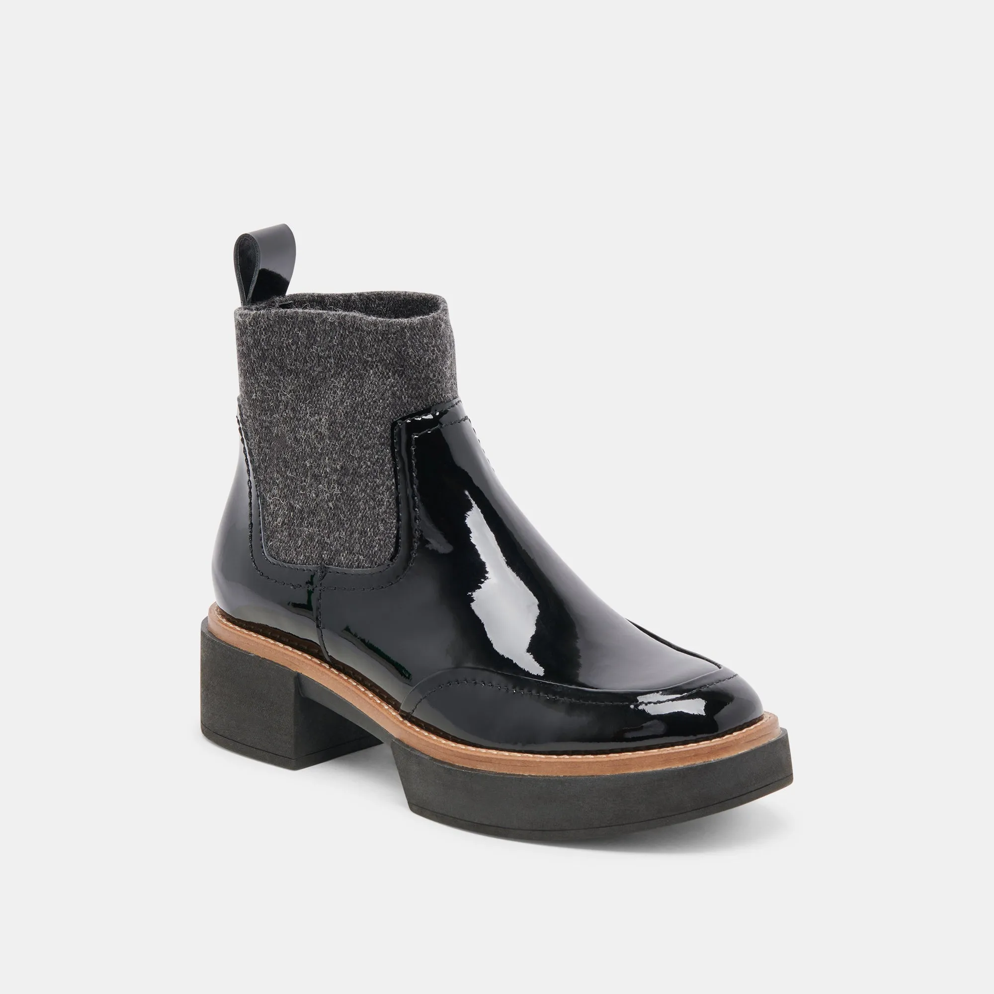 SALINE H2O BOOTIES MIDNIGHT CRINKLE PATENT Rough Ready Sporty Vibe
