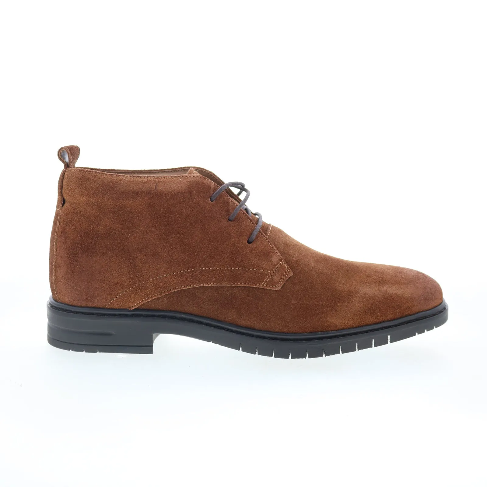 Walk Friendly Steve Madden P-Grayt Mens Brown Suede Lace Up Chukkas Boots