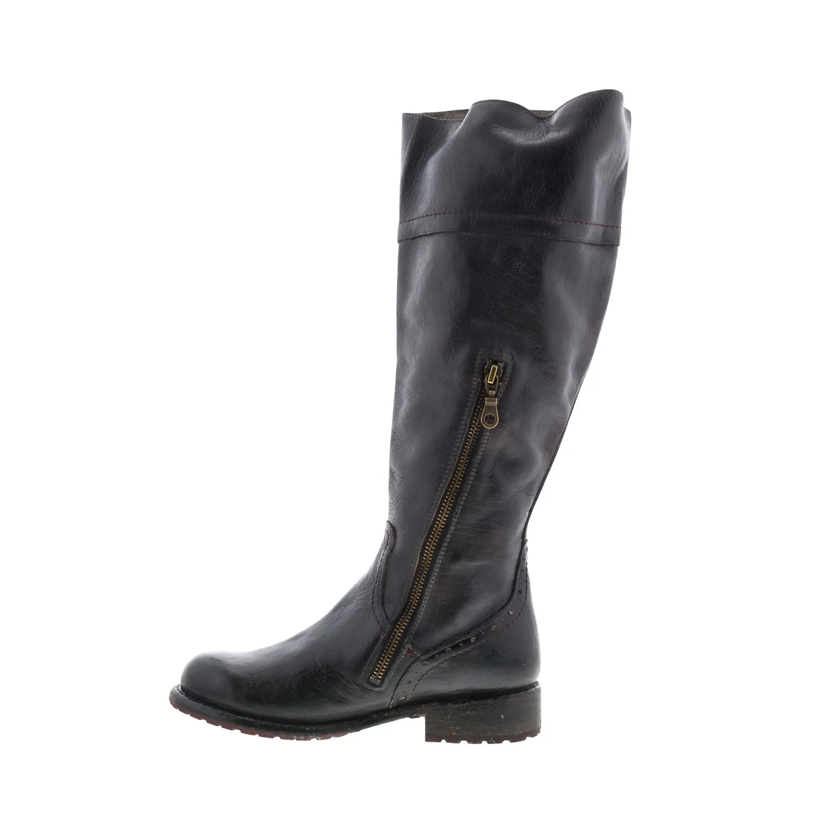 Subtle design Bed Stu Jacqueline Wide Calf F311034 Womens Black Leather Knee High Boots