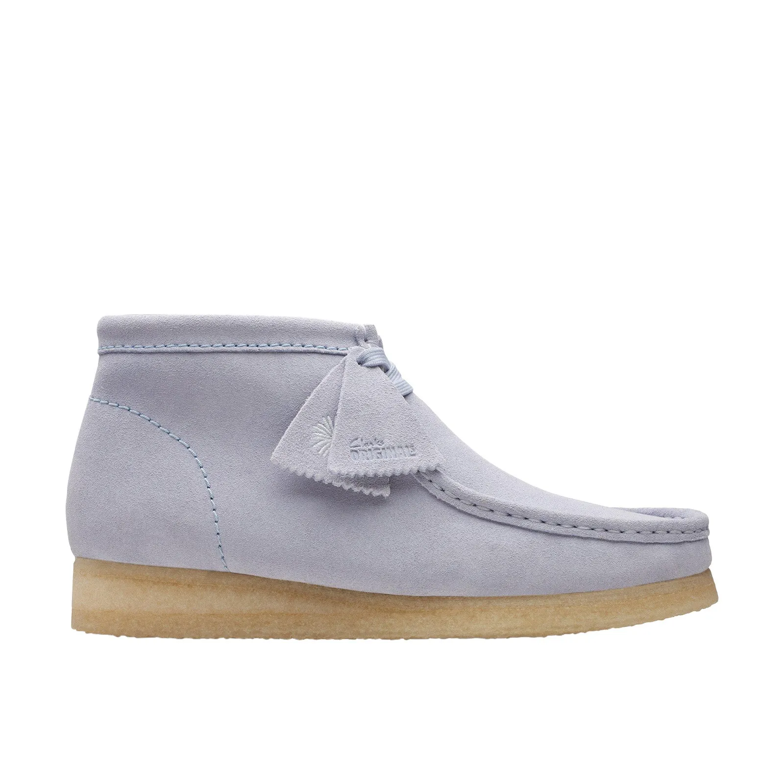 Crisp Lines Sporty Vibe Clarks Wallabee Boot 26175699 Mens Gray Suede Lace Up Chukkas Boots