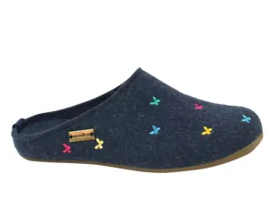 Haflinger Slippers Everest Butterflies Jeans Relaxed Vibe Flexible Function