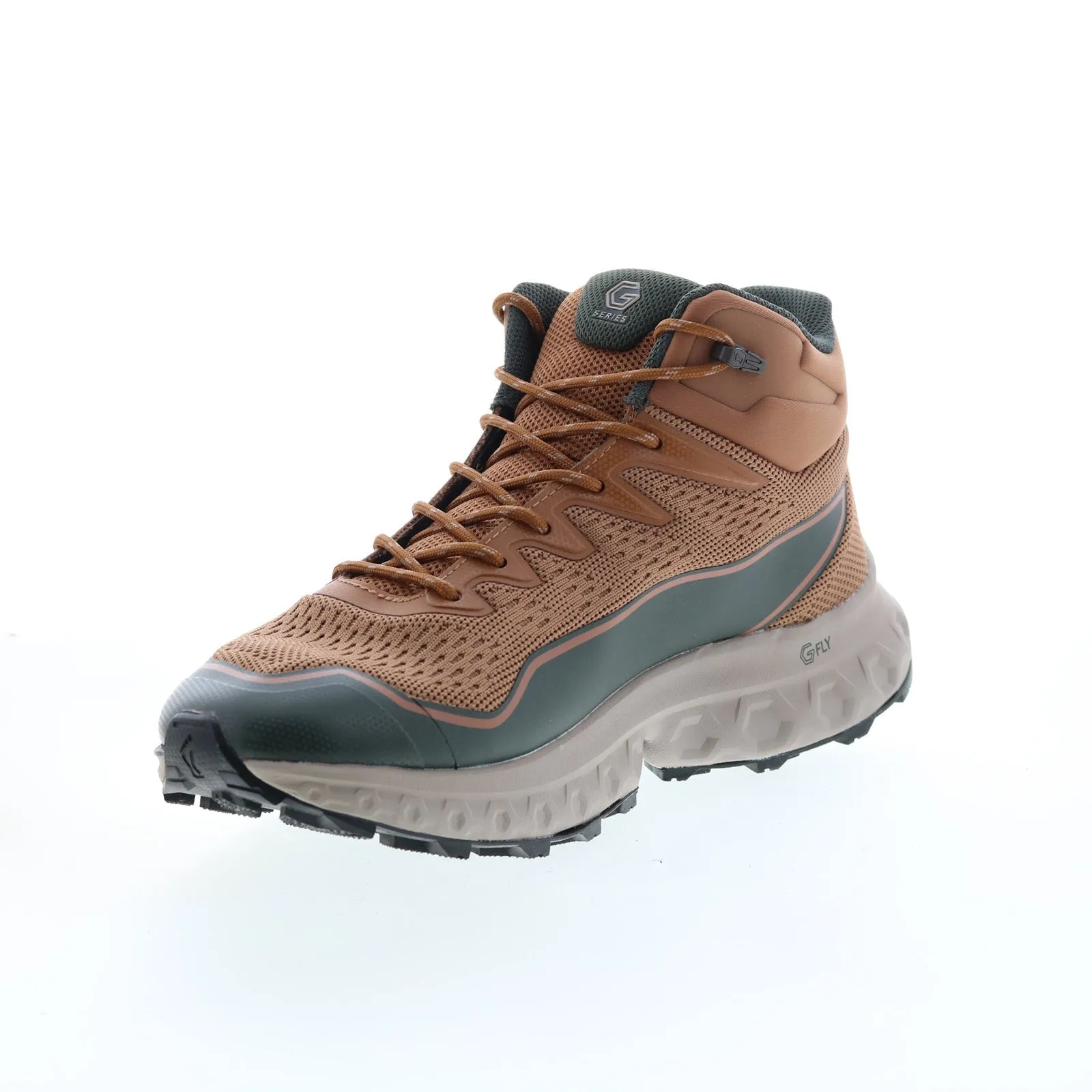 Fashion Guy Classic Line Inov-8 RocFly G 390 000995-TATP Mens Brown Canvas Lace Up Hiking Boots
