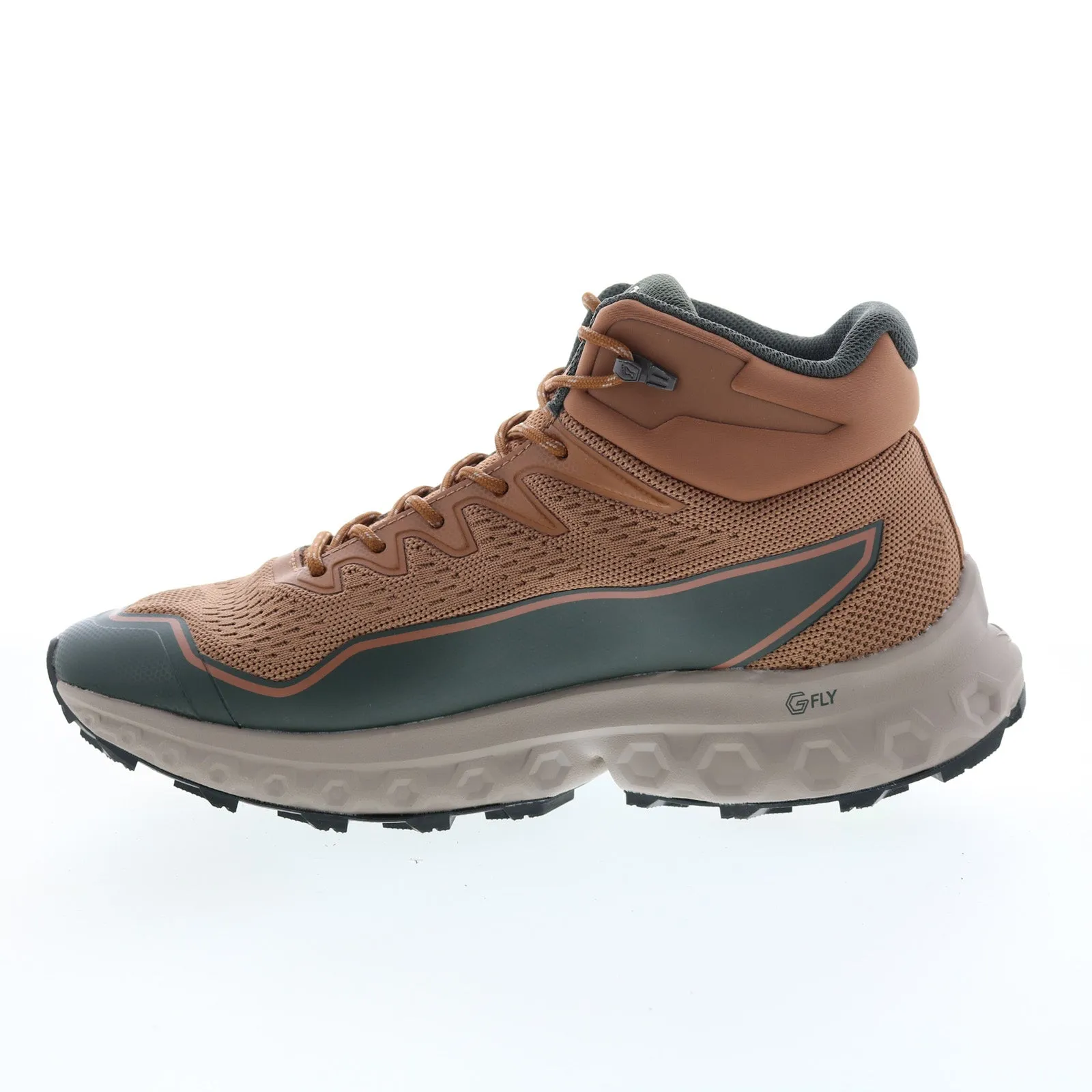 Minimal Weight Western Style Inov-8 RocFly G 390 000995-TATP Mens Brown Canvas Lace Up Hiking Boots