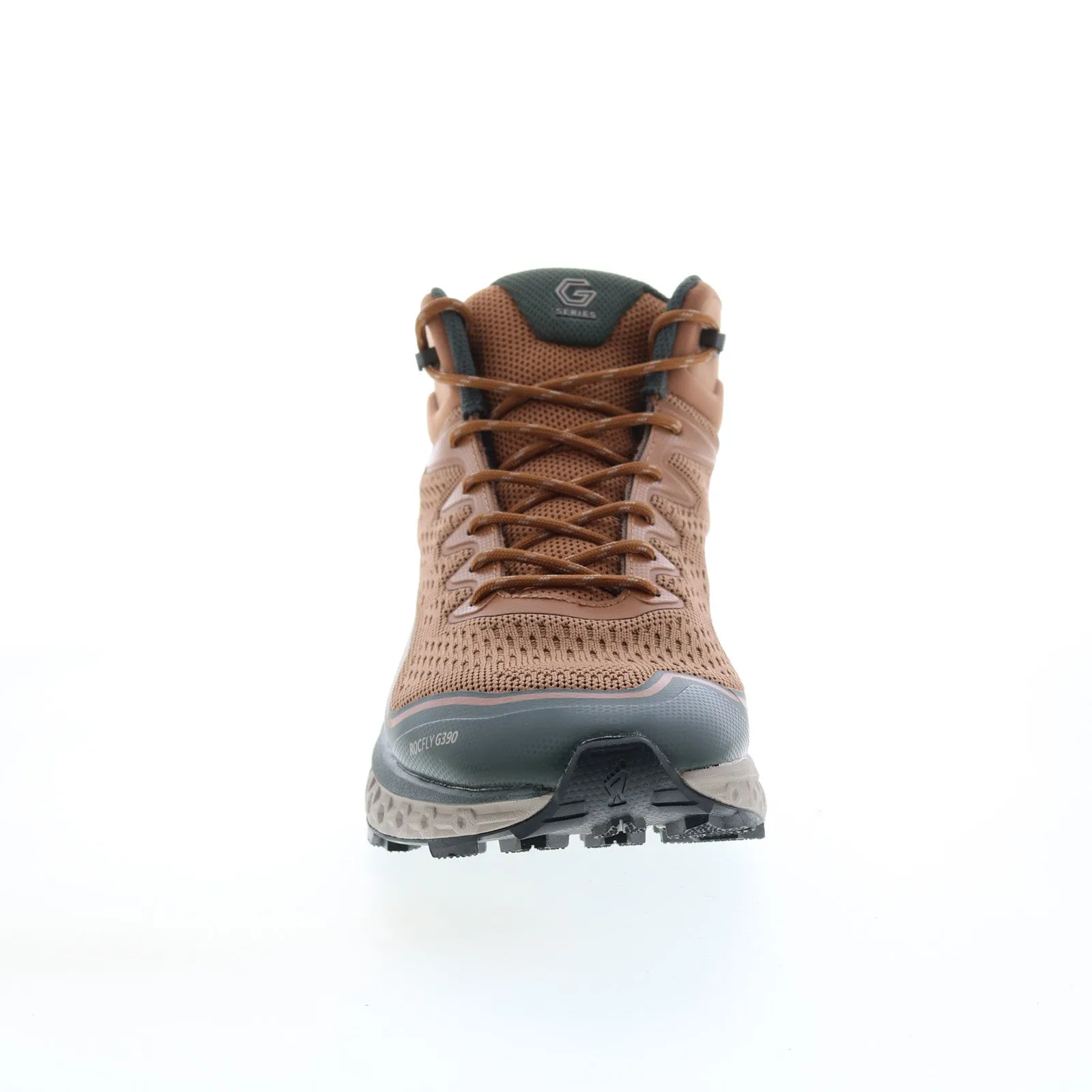Inov-8 RocFly G 390 000995-TATP Mens Brown Canvas Lace Up Hiking Boots Elevated Comfort
