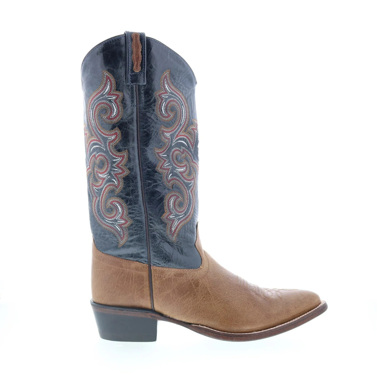 Fresh Style Jama Old West 5508 Mens Brown Wide Leather Cowboy Western Boots