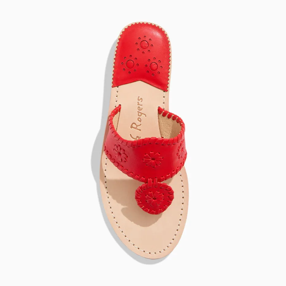 Jacks Leather Flat Sandal Fiber Mix Move Light