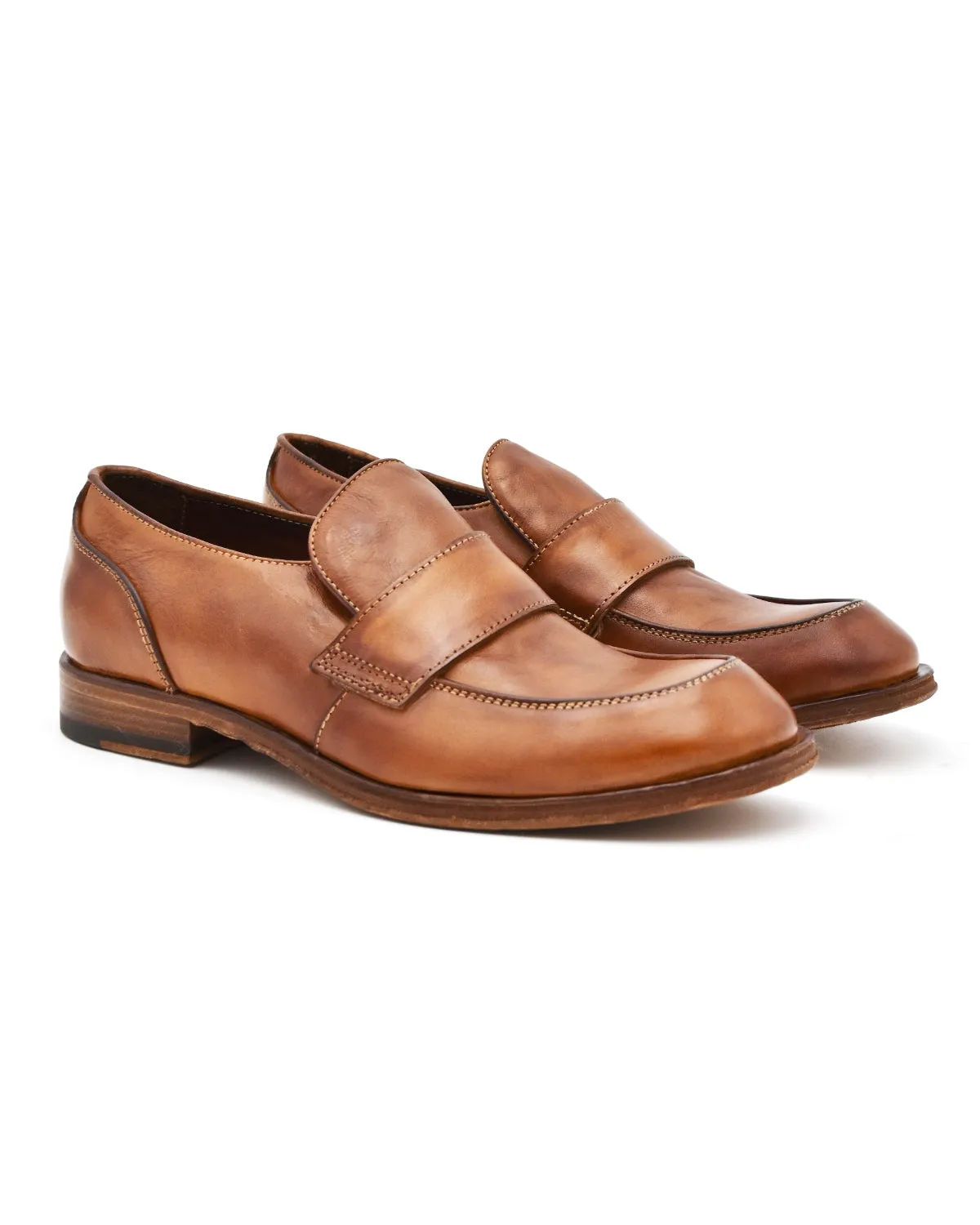 Shoto Washed Tan Loafer Cotton Touch