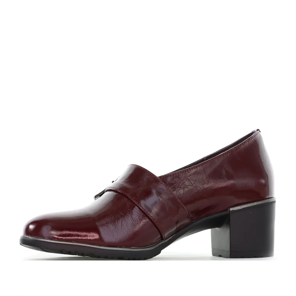 Luxe Wedding Footwear Comfort Grip BRESLEY RATTLE BORDO