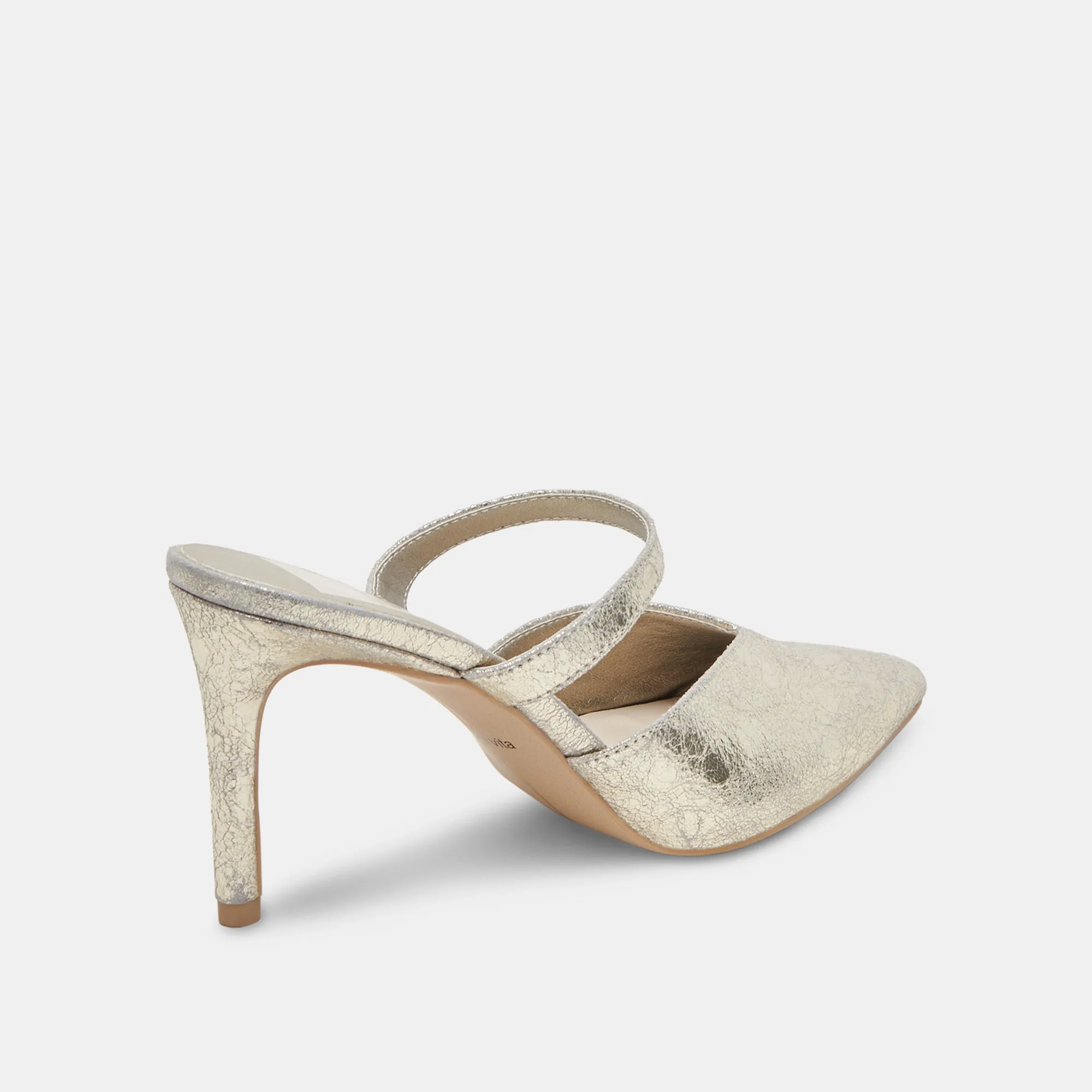 Field Walk Zip Fast KANIKA WIDE HEELS PLATINUM DISTRESSED LEATHER