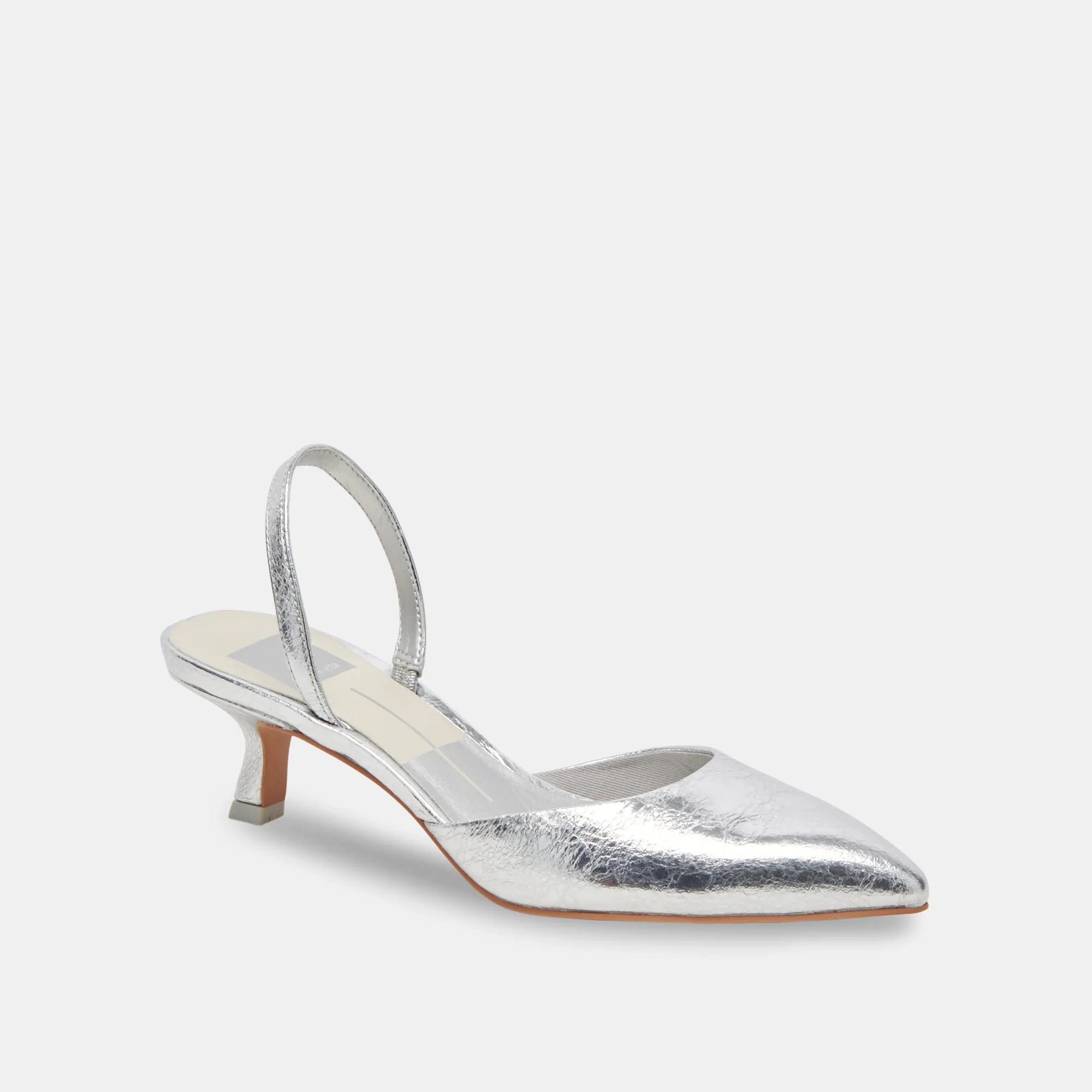 All terrain CORSA WIDE HEELS SILVER CRACKLED LEATHER