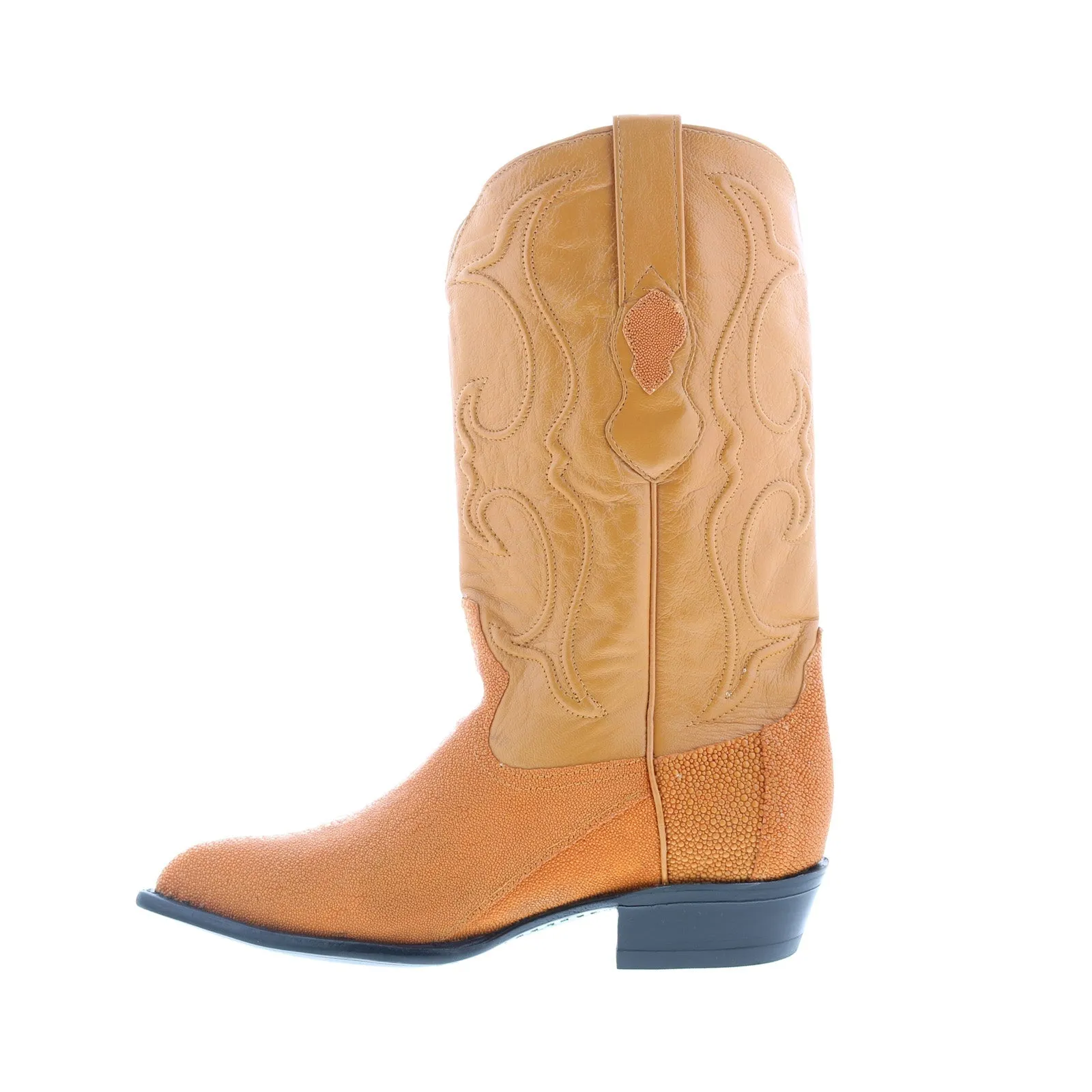 Long Travel Los Altos J-Toe Stingray Rowstone Mens Yellow Wide Cowboy Western Boots