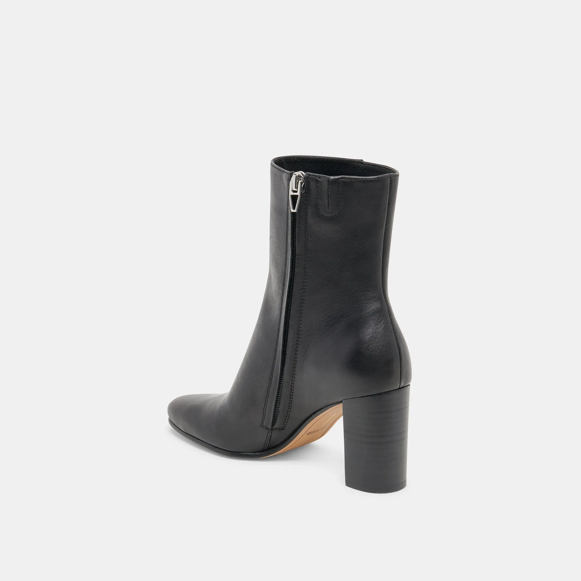 SUZY BOOTIES BLACK LEATHER Ergonomic Shape