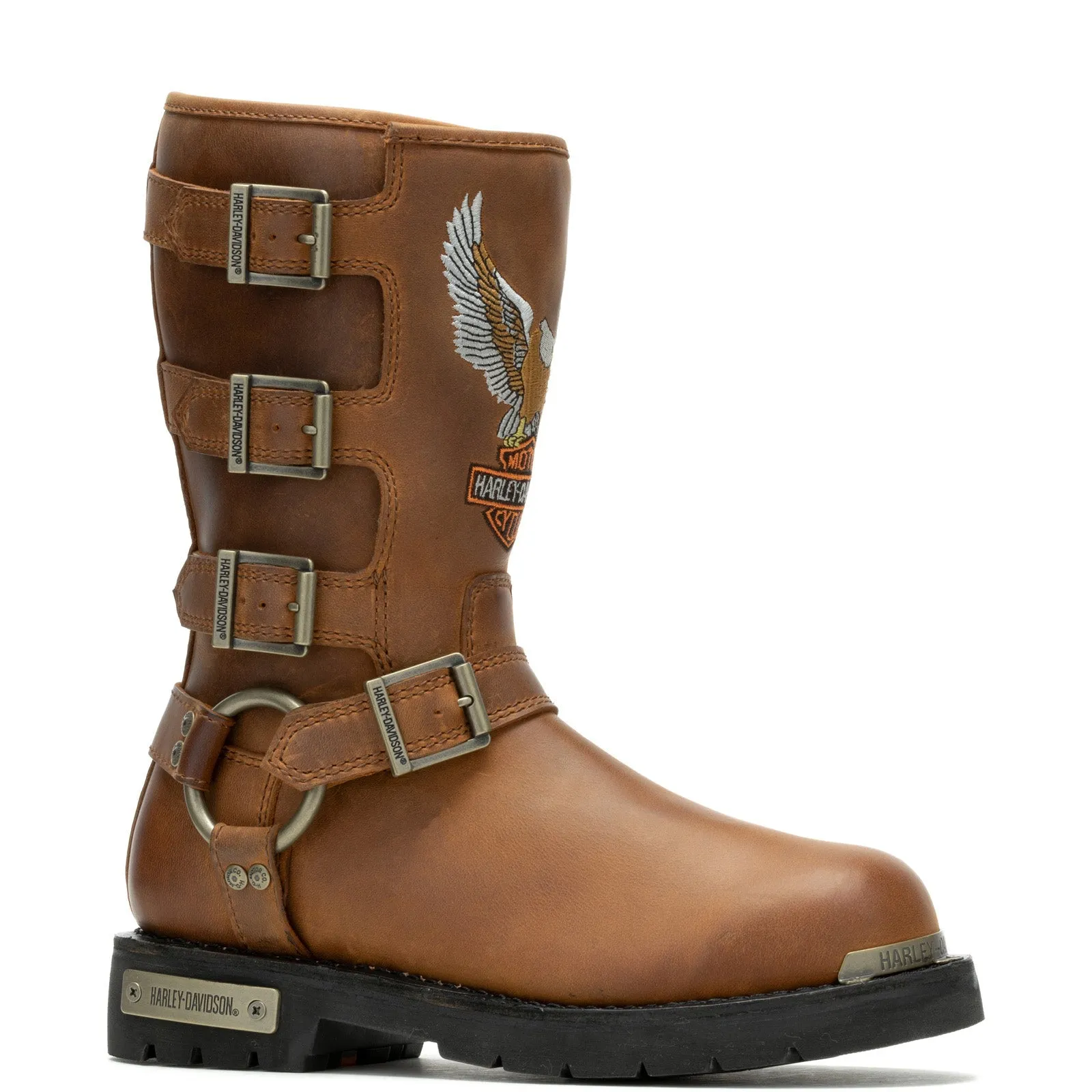 Durable Material Functional Footwear Harley-Davidson Corley D87306 Womens Brown Leather Motorcycle Boots