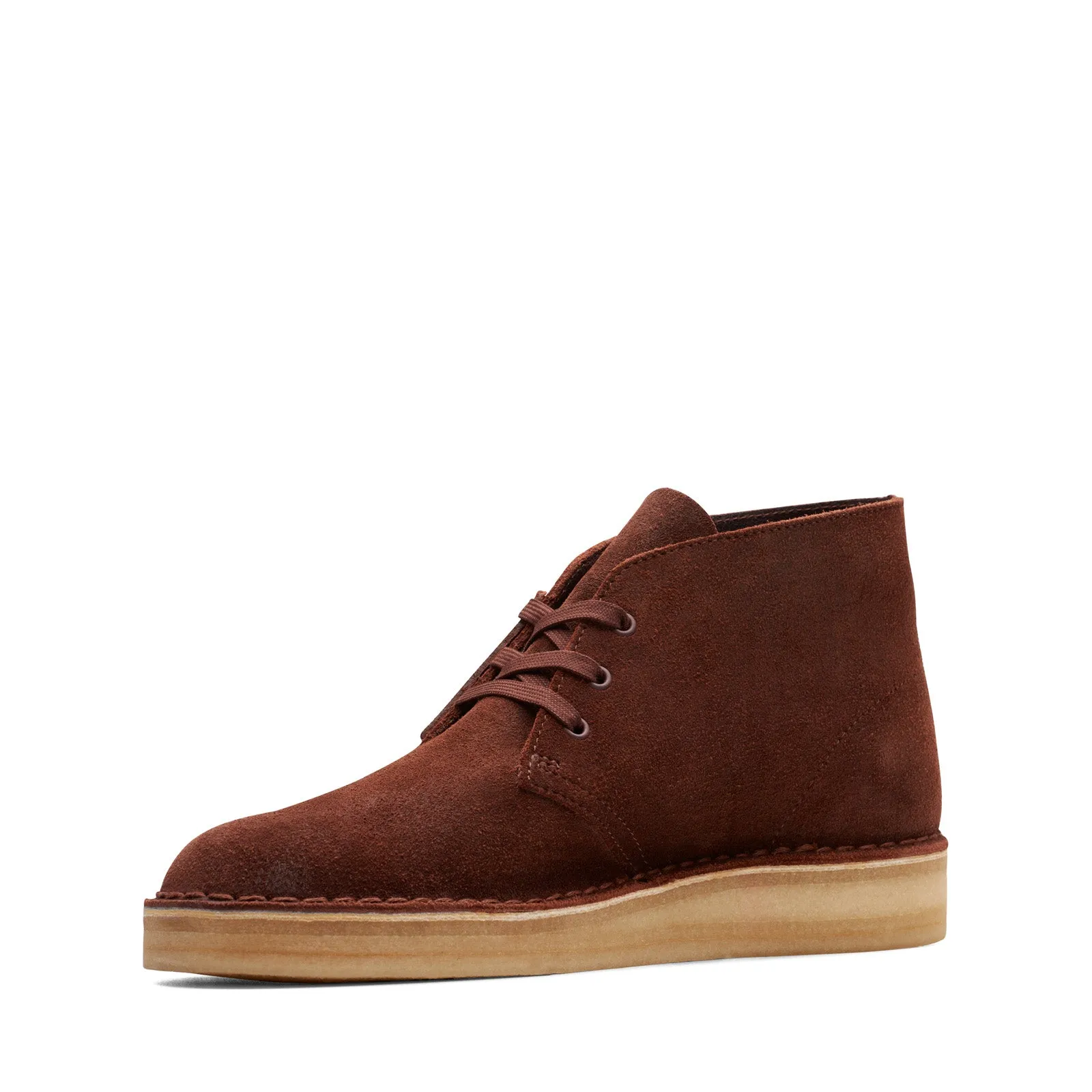 Leather Comfort Clarks Desert Coal 26174046 Mens Brown Suede Lace Up Chukkas Boots