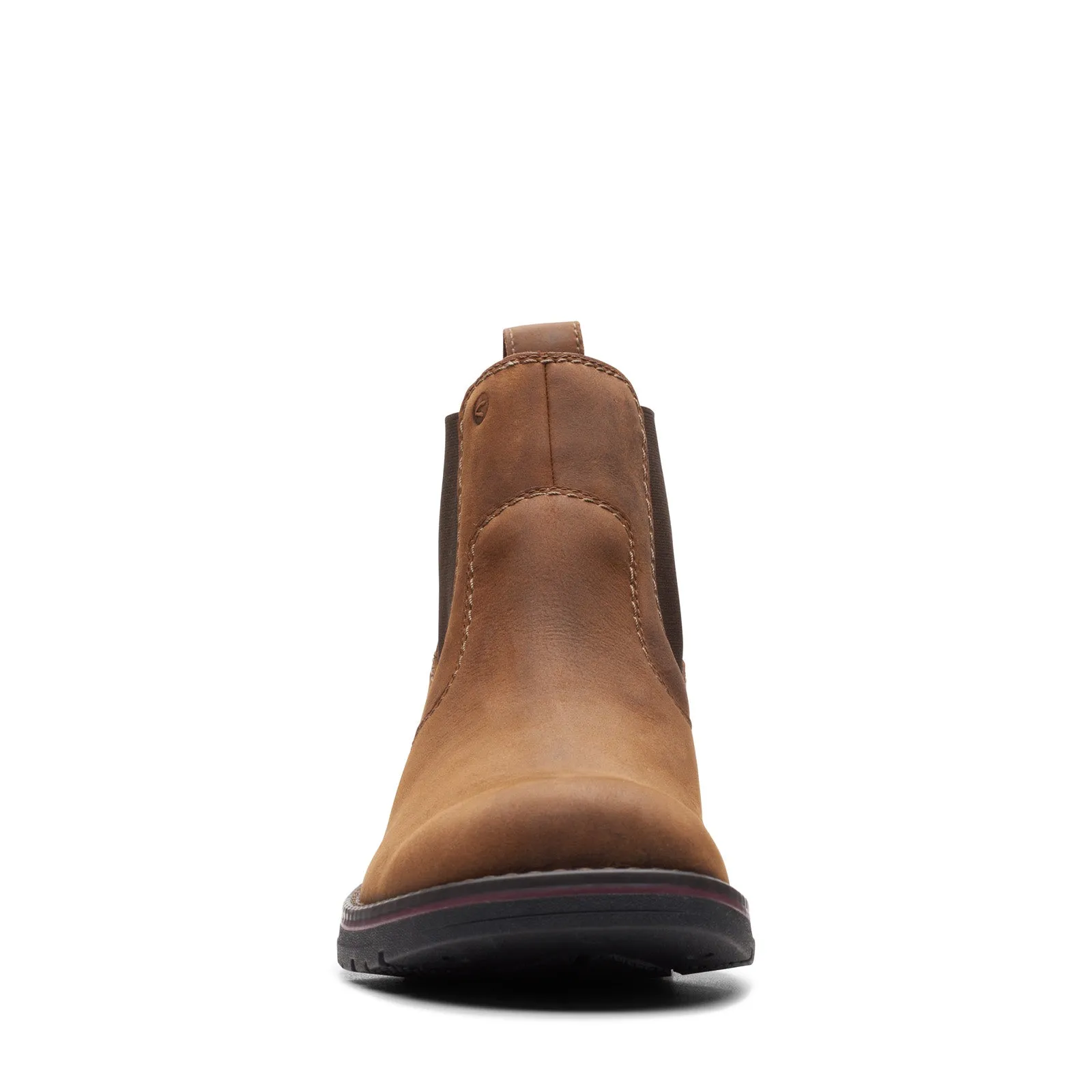 Clarks Morris Up 26162958 Mens Brown Wide Leather Slip On Chelsea Boots All-Weather Wear
