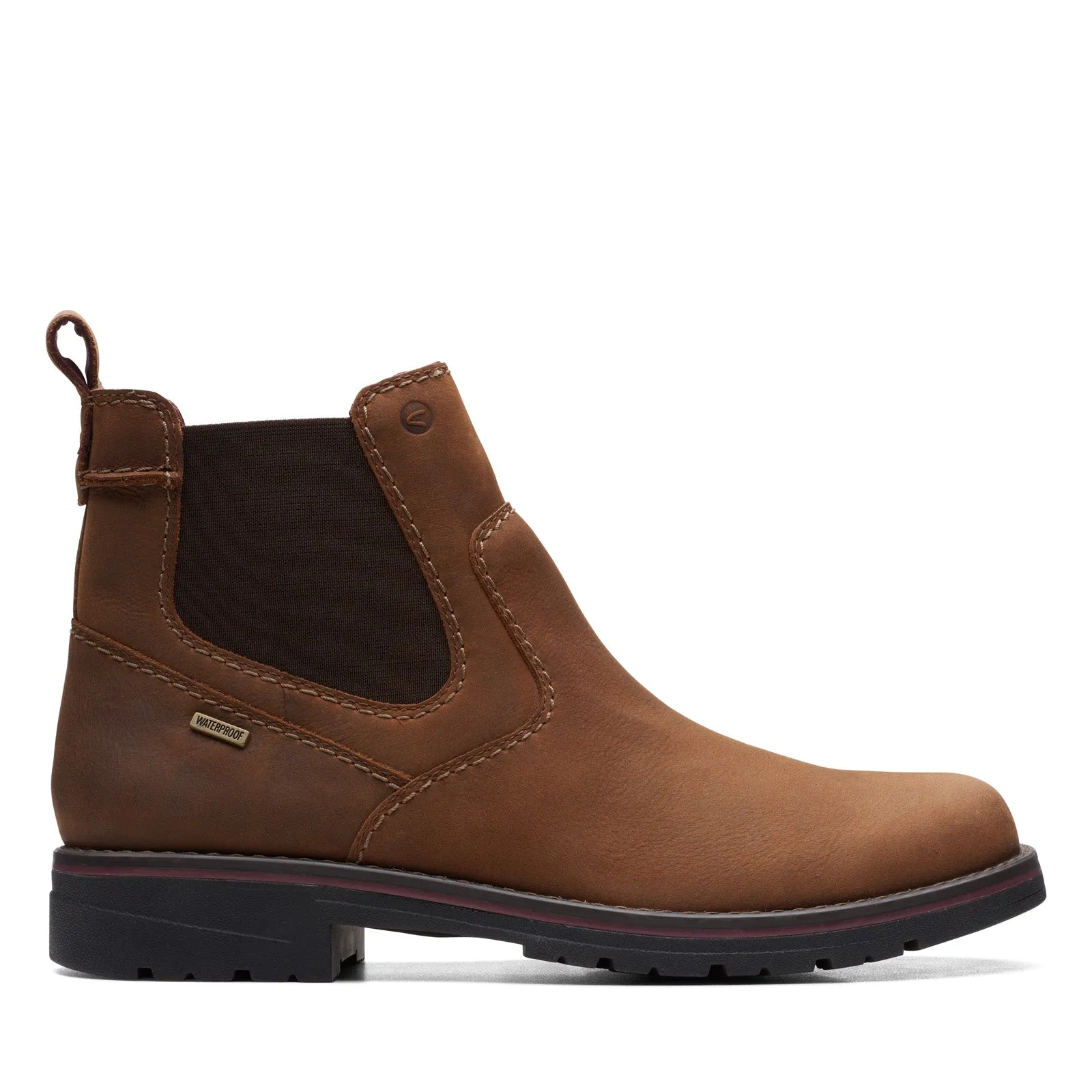 Moisture wicking Anti-Skid Clarks Morris Up 26162958 Mens Brown Wide Leather Slip On Chelsea Boots