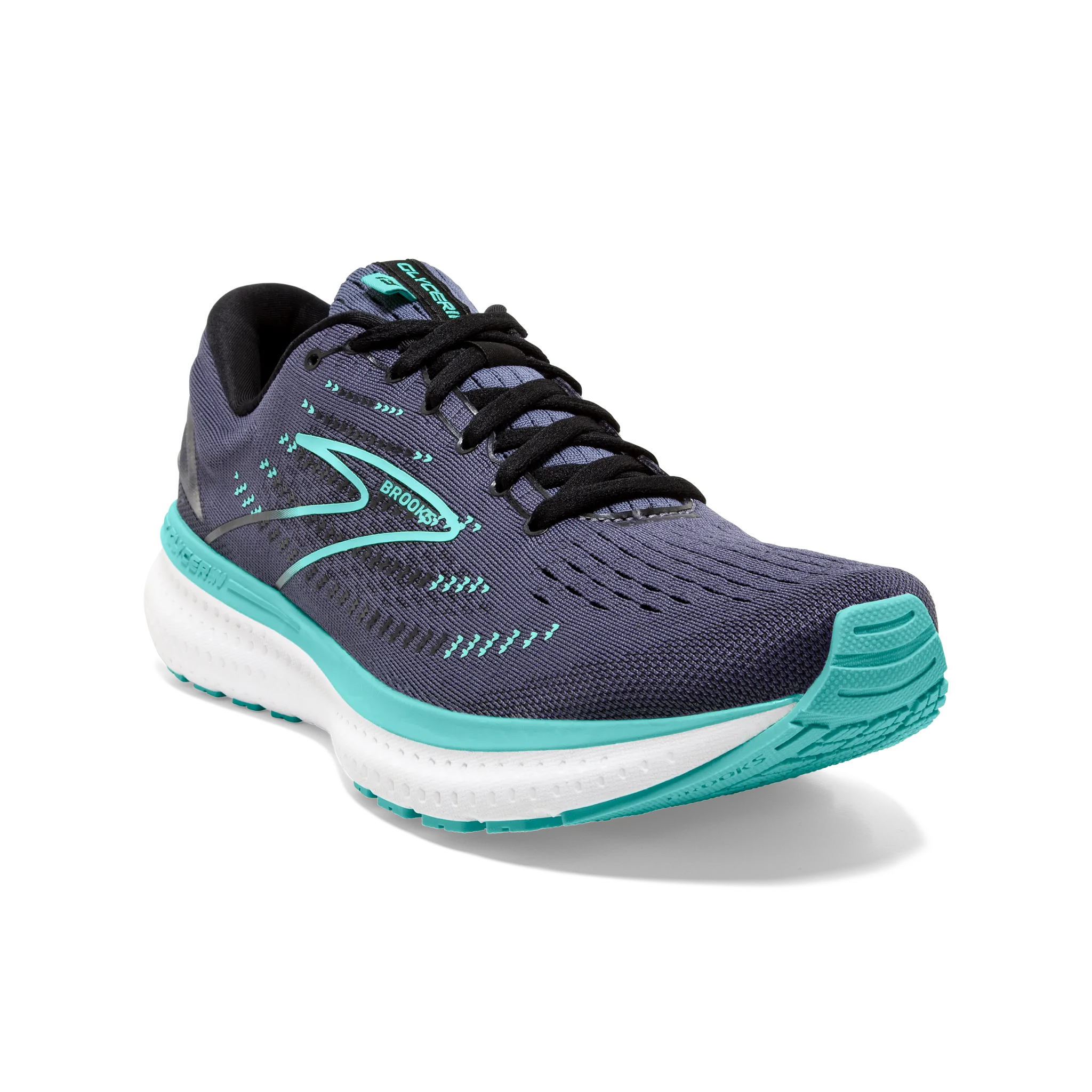 Women's Glycerin 19 wide - fit option running in a pedestrian path area shoes