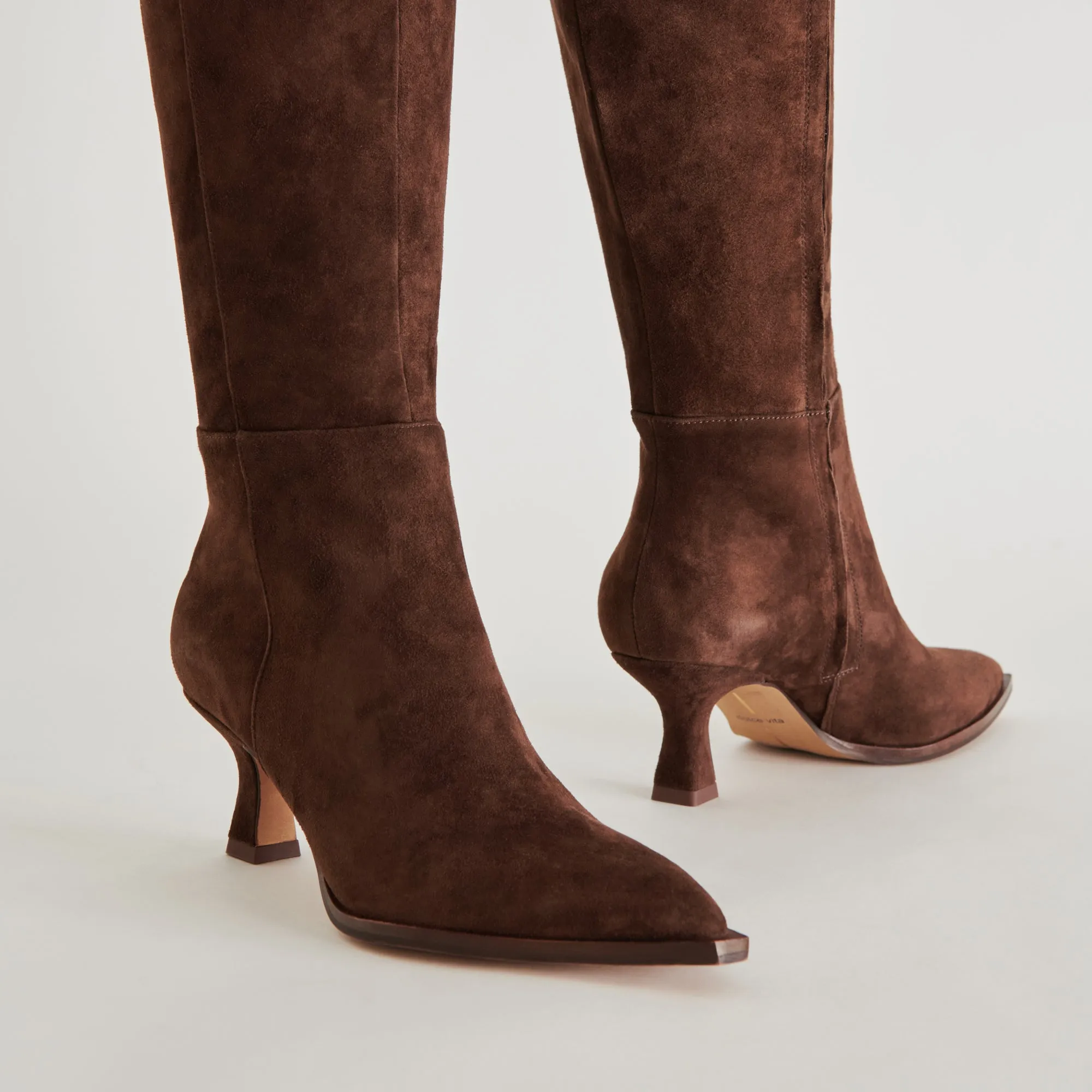AUGGIE WIDE CALF BOOTS DK BROWN SUEDE Ultimate Wear Hard wearing
