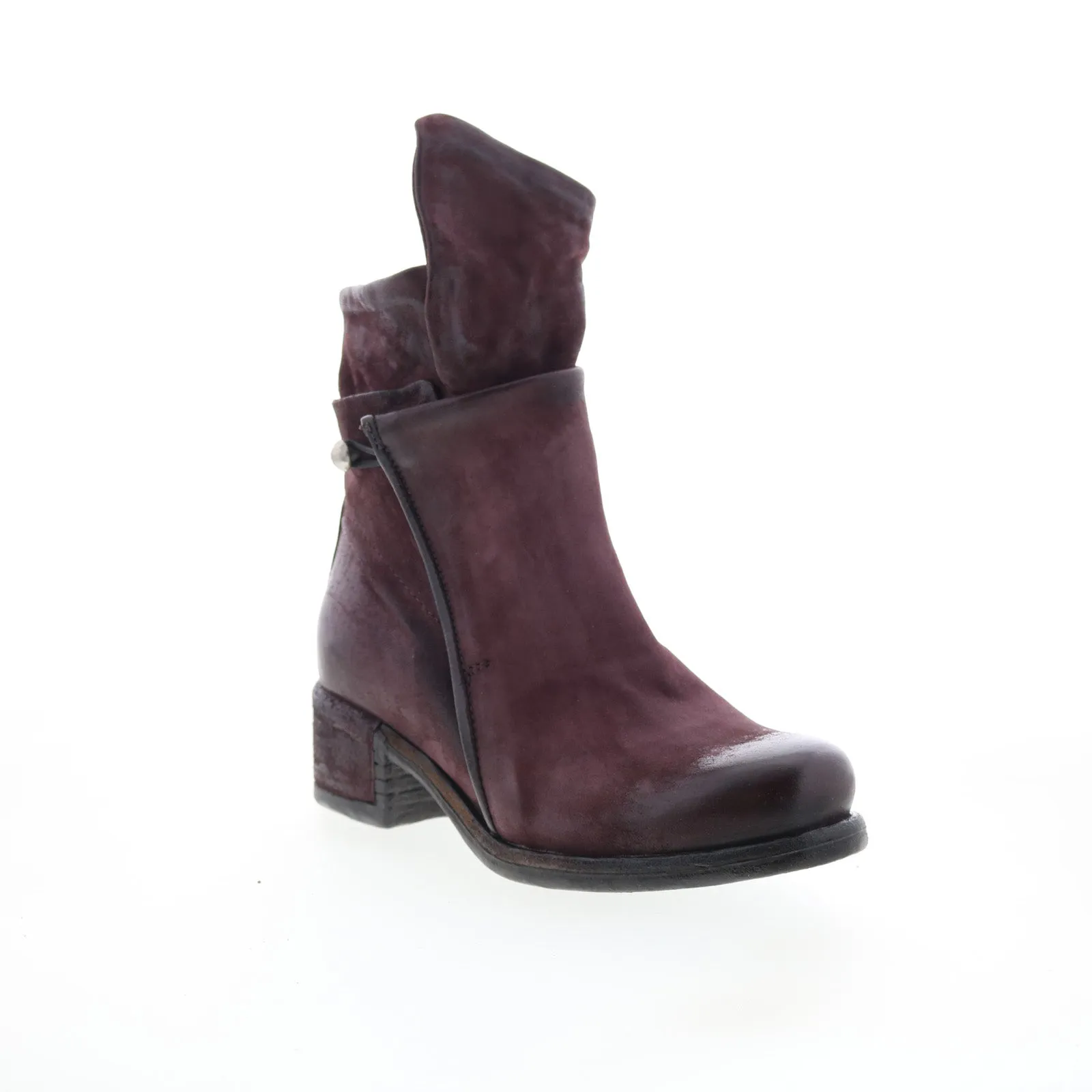 Functional Cold Proof A.S. 98 Ibsen Womens Burgundy Leather Zipper Casual Dress Boots