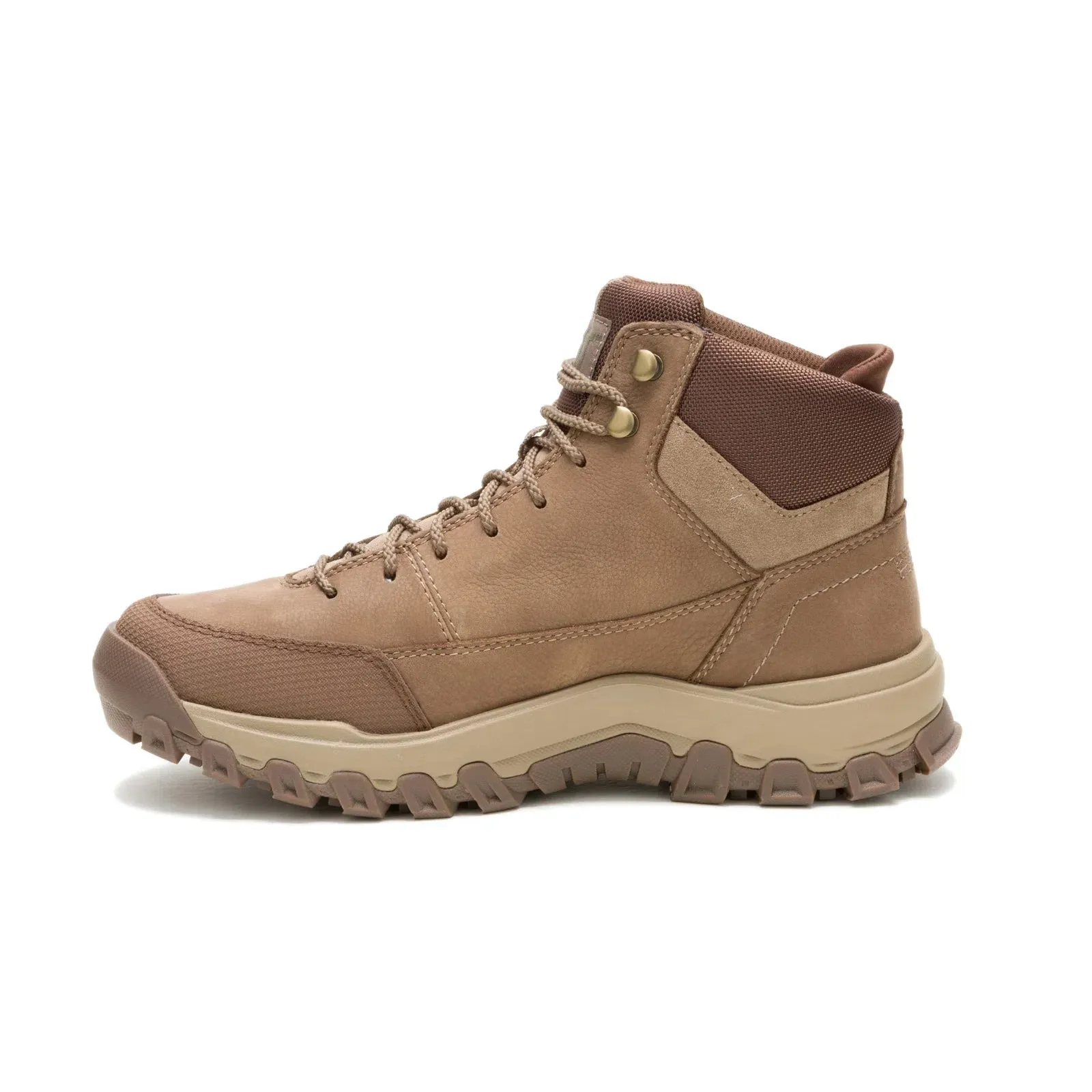 Caterpillar Threshold Rebound Mid Waterproof Mens Brown Hiking Boots subtle style