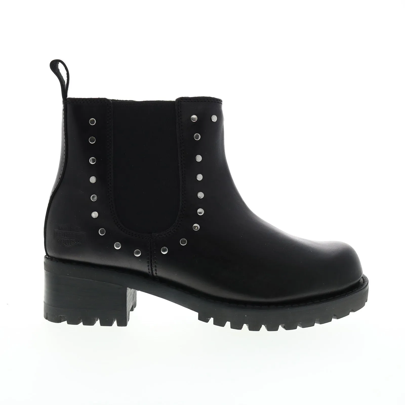 Modern Design Harley-Davidson Ashby Pull On D84717 Womens Black Leather Motorcycle Boots