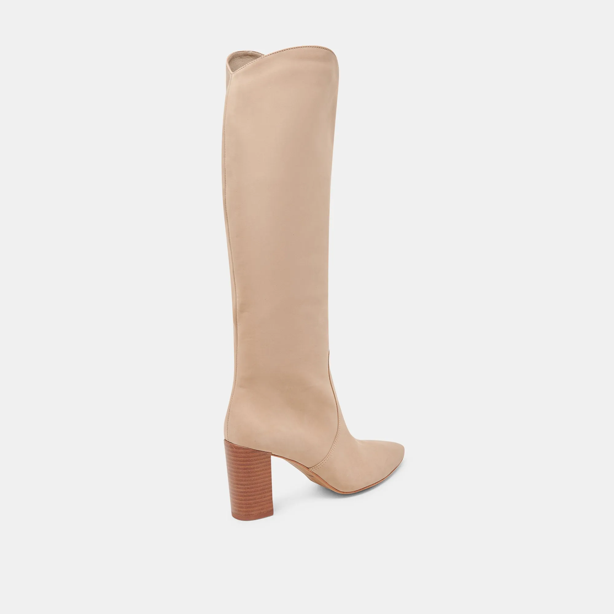 Steel Cap NEDI WIDE CALF BOOTS DUNE NUBUCK