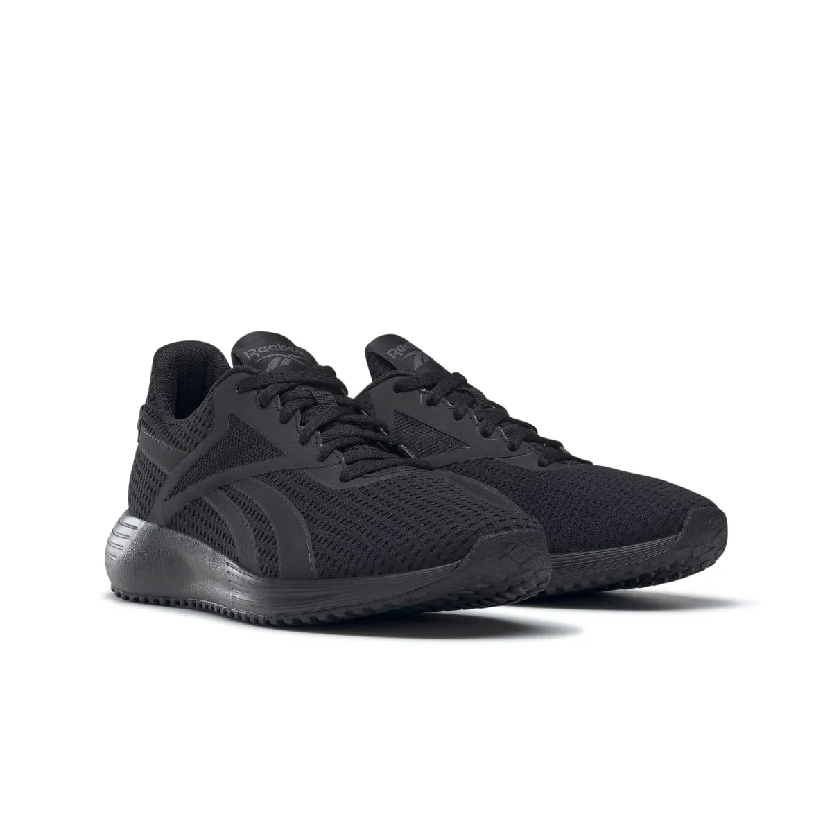 REEBOK GY3977 LITE PLUS 3 WMN'S (Medium) Black/Grey/Yellow Mesh Running Shoes minimalist running