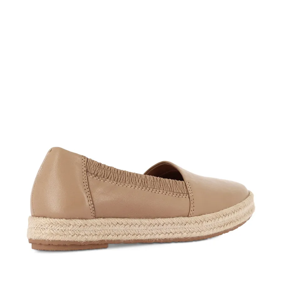 REECE - CAMEL LEATHER lace - up
