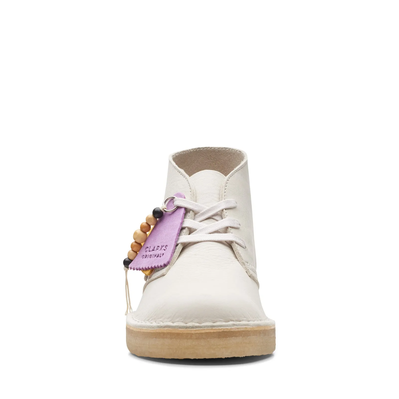 Clarks Desert Coal 26165813 Womens White Nubuck Lace Up Chukkas Boots All-Season Wear All Fit