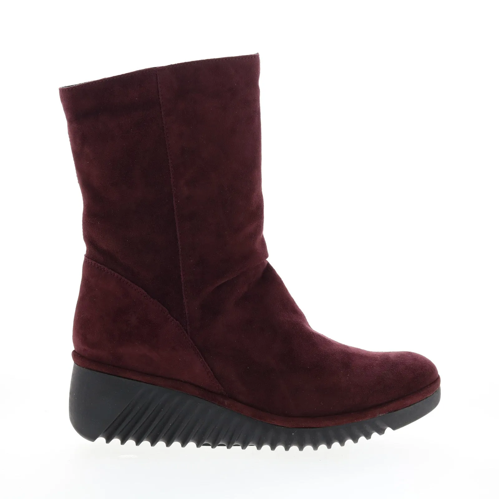 Fly London Lede LEDE228FLY-002 Womens Burgundy Suede Casual Dress Boots Winter Trek