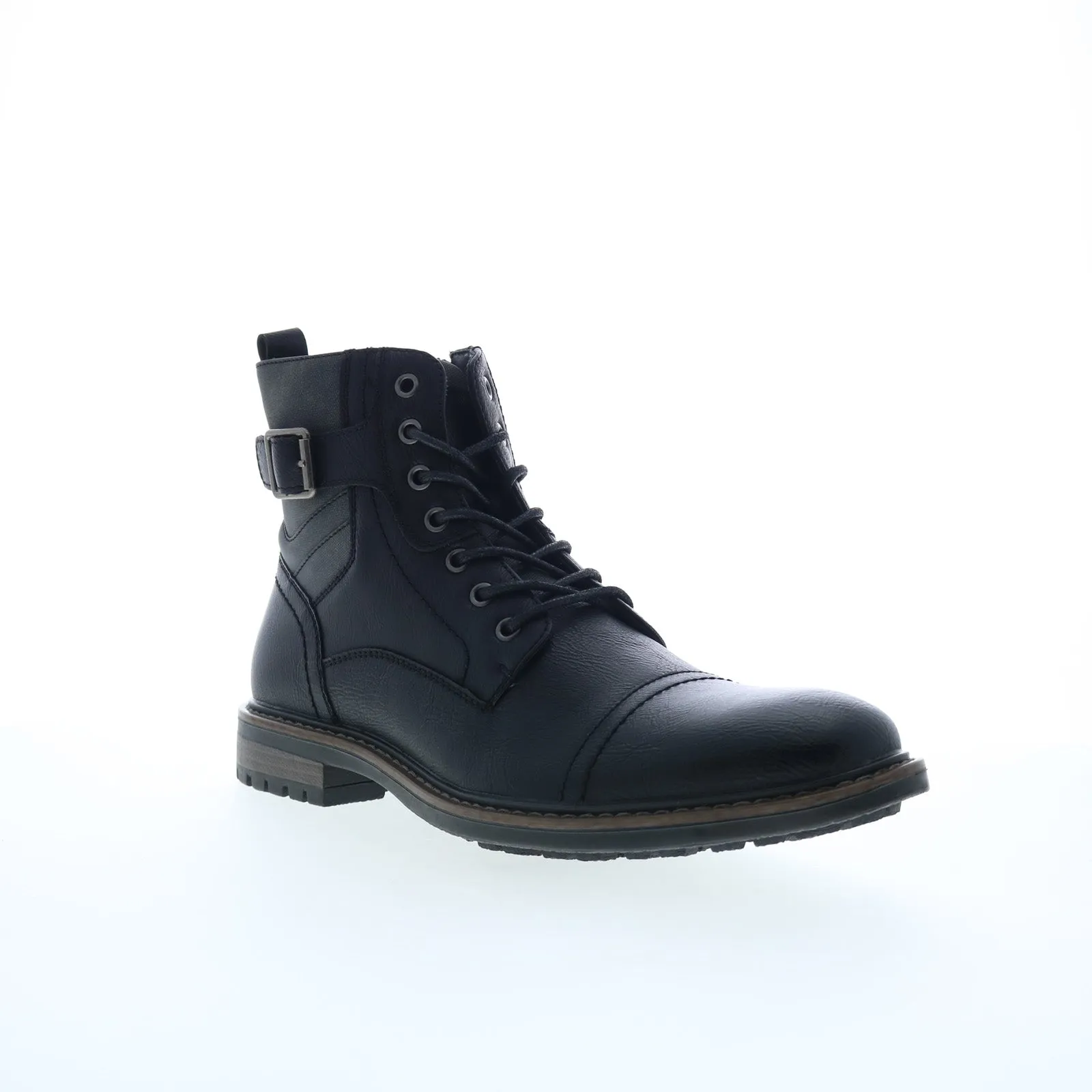 Robust Build quick dry Rush By Gordon Rush Side Buckle Cap Toe 301363 Mens Black Casual Dress Boots